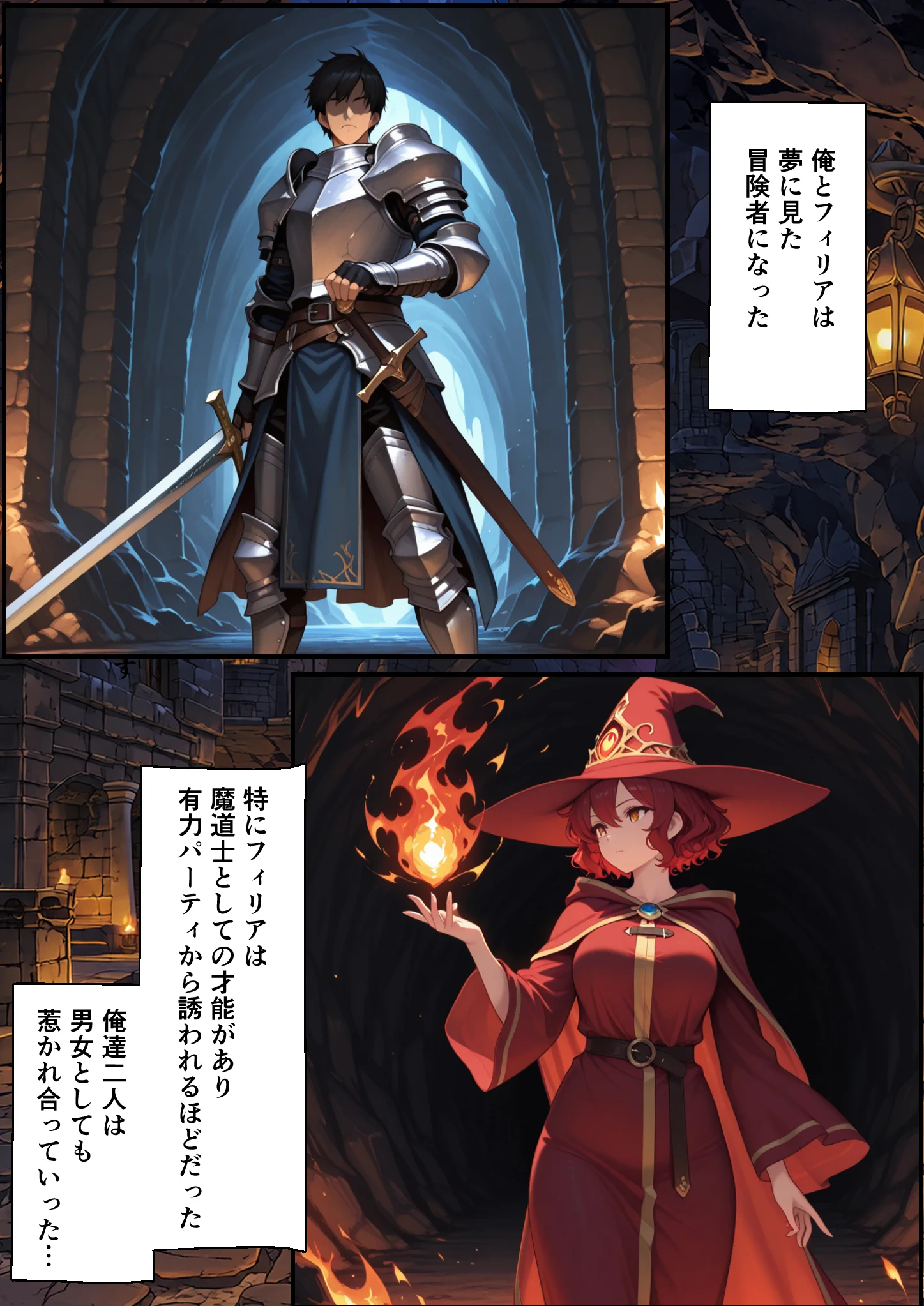 絶望の魔力供給 ―永遠の愛を誓った婚約者があいつの種に屈服するまでの記録― ファンタジー・辱め・幼なじみ サンプル4ページ目（バベル太郎）