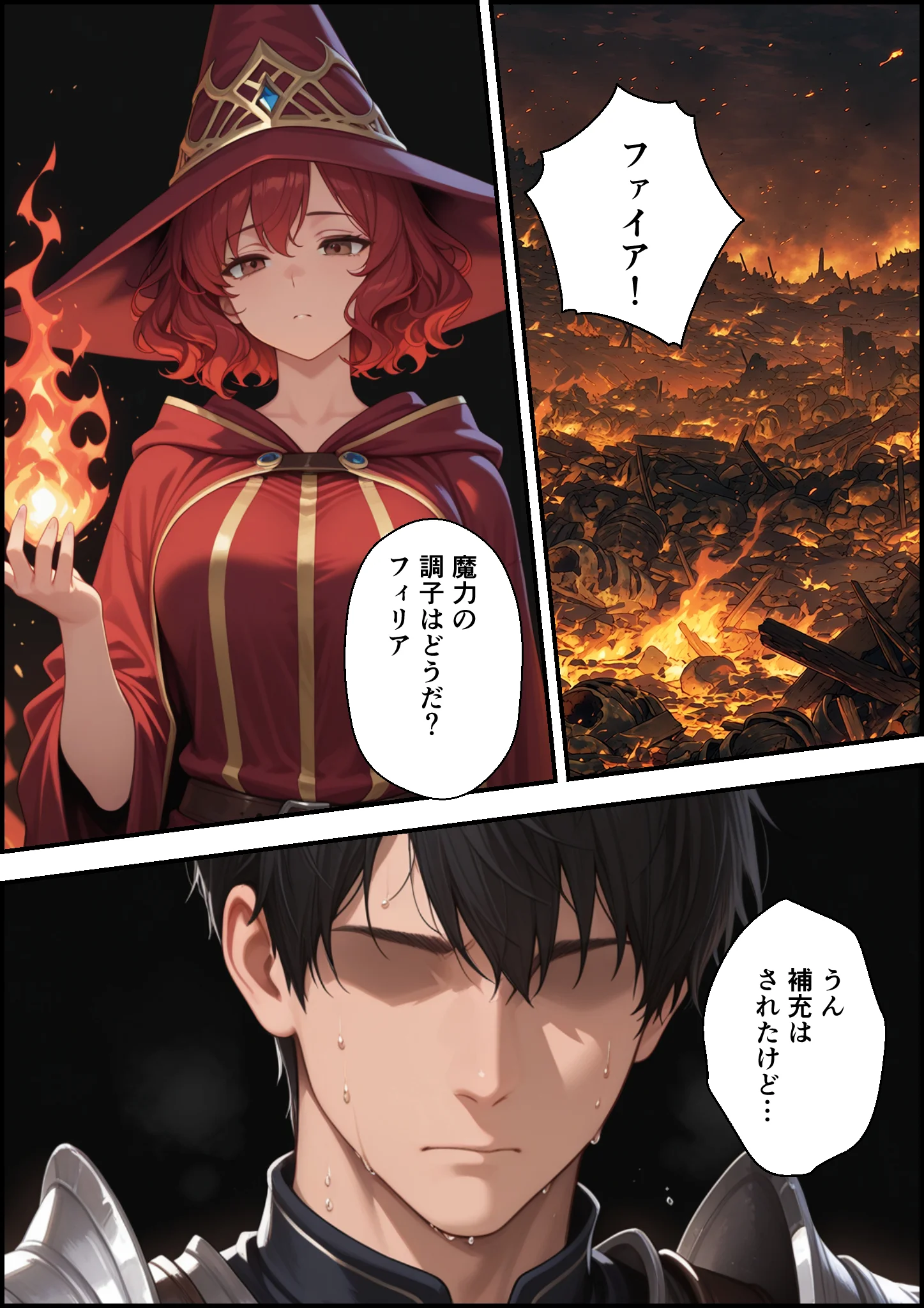 絶望の魔力供給 ―永遠の愛を誓った婚約者があいつの種に屈服するまでの記録― ファンタジー・辱め・幼なじみ サンプル26ページ目（バベル太郎）