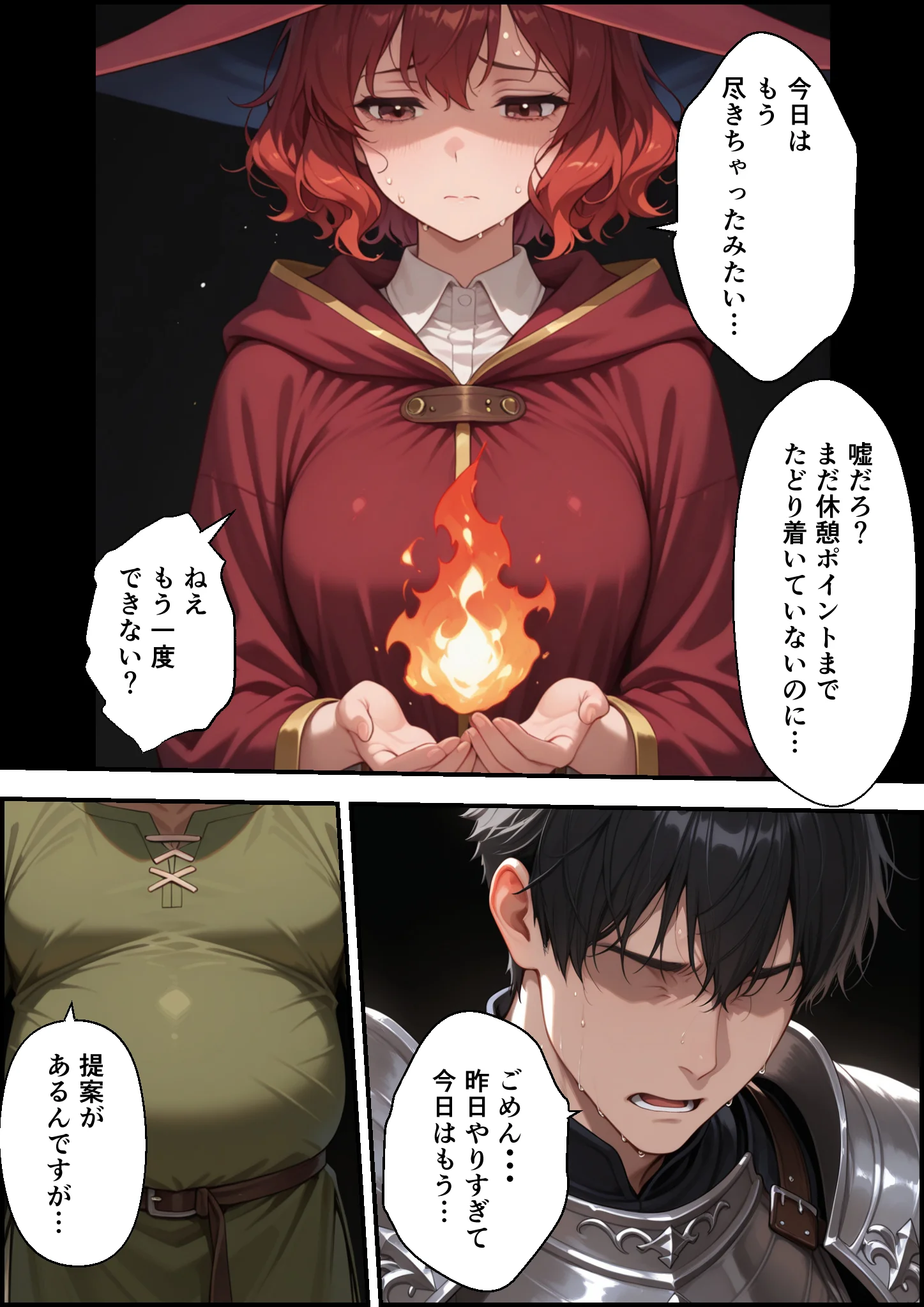 絶望の魔力供給 ―永遠の愛を誓った婚約者があいつの種に屈服するまでの記録― ファンタジー・辱め・幼なじみ サンプル27ページ目（バベル太郎）