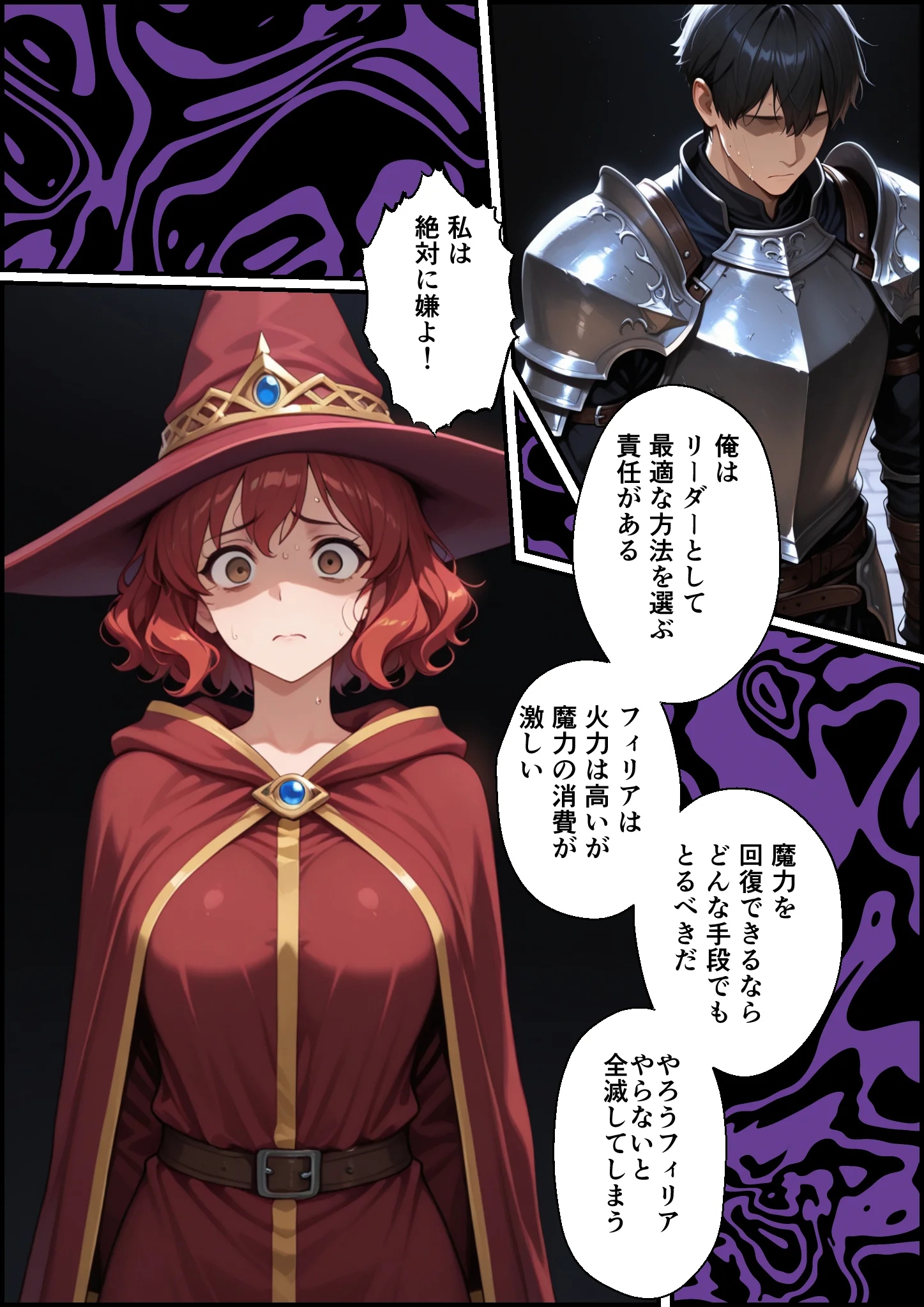 絶望の魔力供給 ―永遠の愛を誓った婚約者があいつの種に屈服するまでの記録― ファンタジー・辱め・幼なじみ サンプル29ページ目（バベル太郎）