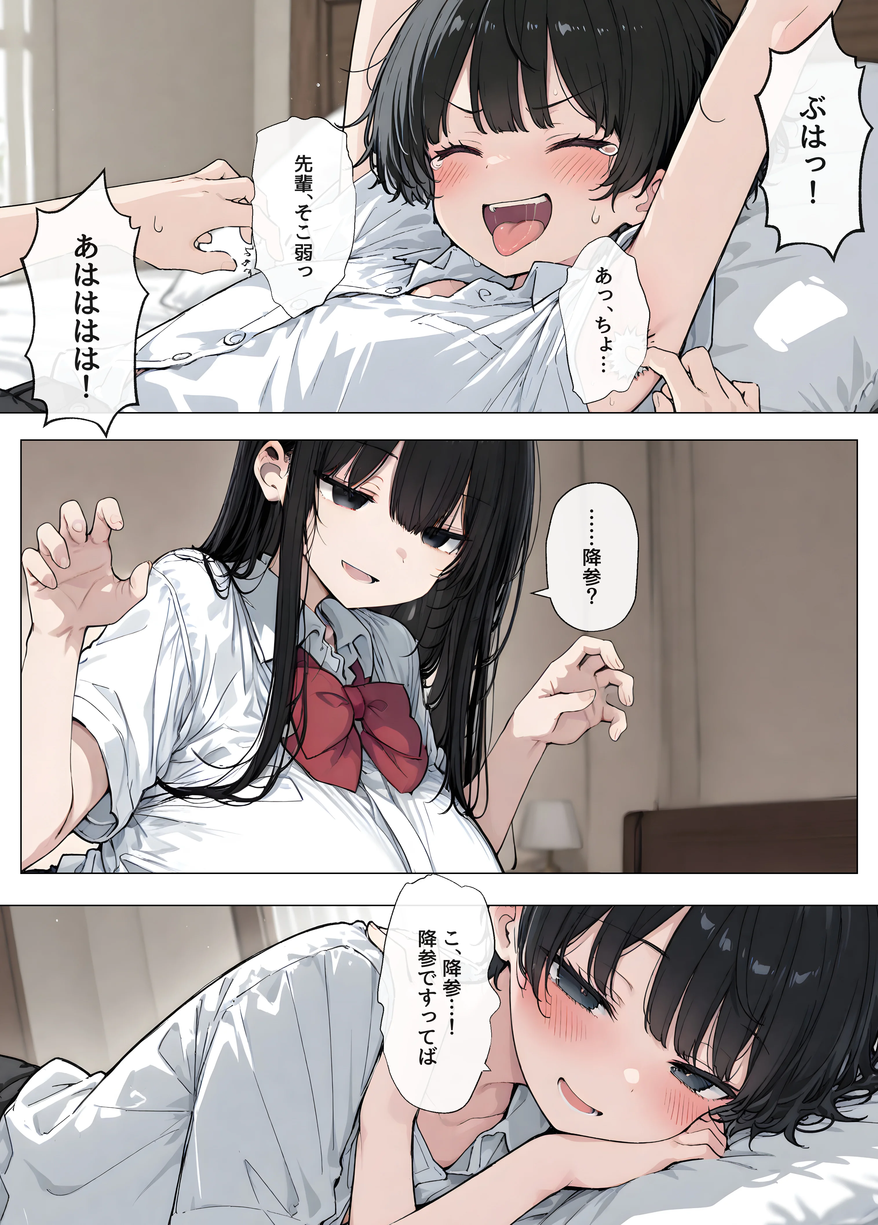 僕の知らないダウナー系巨乳先輩のメス顔 〜僕の前では無表情なのに生意気な後輩に巨乳鷲掴みにされながらガン突きされてアヘ顔晒してる 制服・巨乳・寝取り・寝取られ・NTR サンプル5ページ目（ヤマダファクトリー）