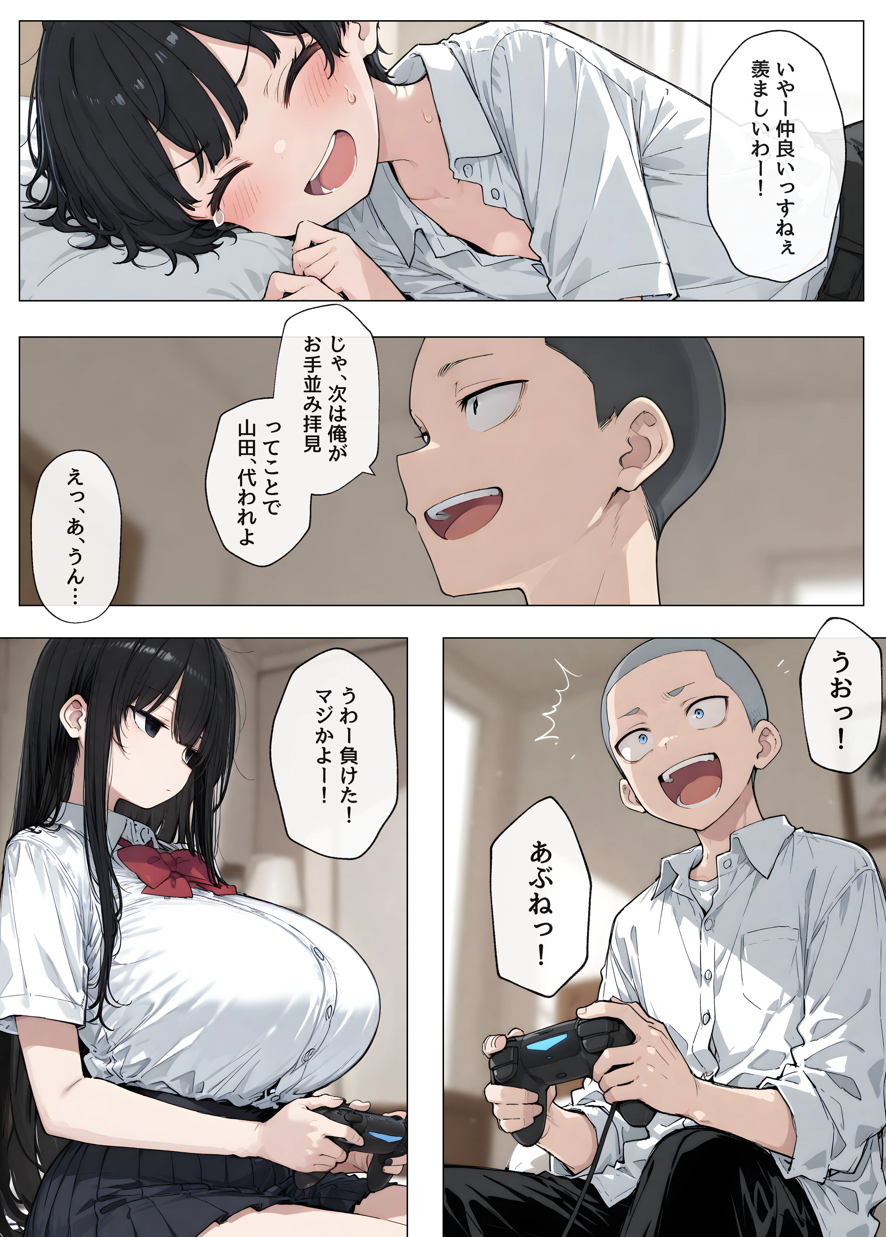僕の知らないダウナー系巨乳先輩のメス顔 〜僕の前では無表情なのに生意気な後輩に巨乳鷲掴みにされながらガン突きされてアヘ顔晒してる 制服・巨乳・寝取り・寝取られ・NTR サンプル13ページ目（ヤマダファクトリー）
