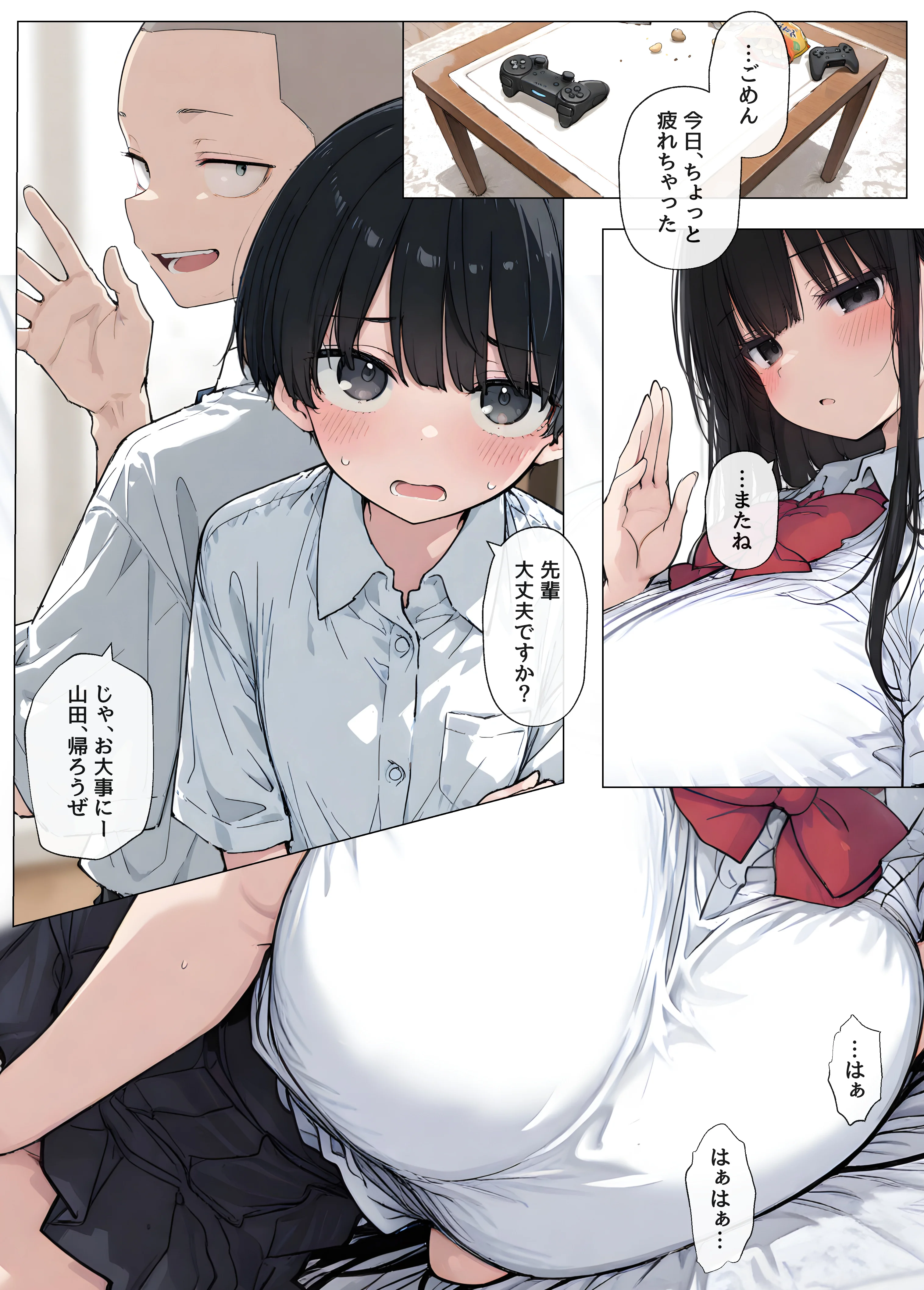 僕の知らないダウナー系巨乳先輩のメス顔 〜僕の前では無表情なのに生意気な後輩に巨乳鷲掴みにされながらガン突きされてアヘ顔晒してる 制服・巨乳・寝取り・寝取られ・NTR サンプル27ページ目（ヤマダファクトリー）