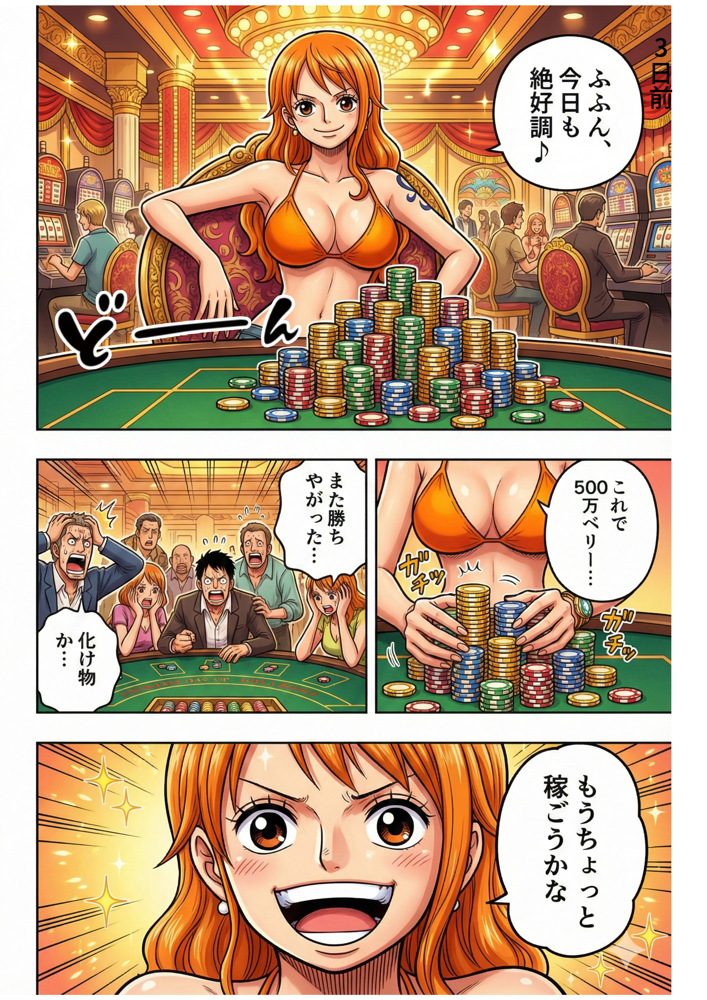 賭けに負けた航海士の末路〜性処理メイドナミ編〜 クンニ・メイド・巨乳 サンプル2ページ目（ご奉仕カリキュラム）