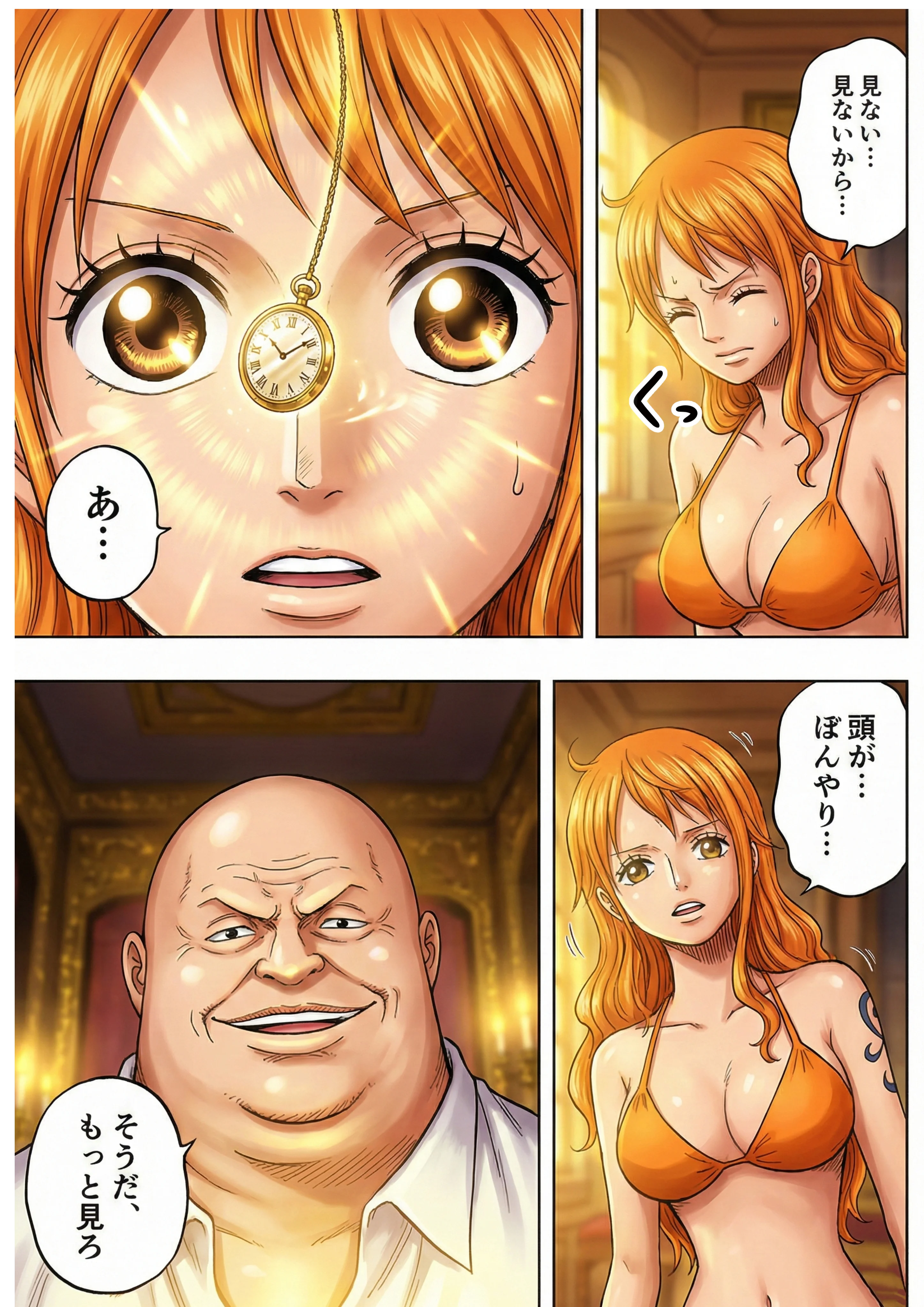 賭けに負けた航海士の末路〜性処理メイドナミ編〜 クンニ・メイド・巨乳 サンプル12ページ目（ご奉仕カリキュラム）