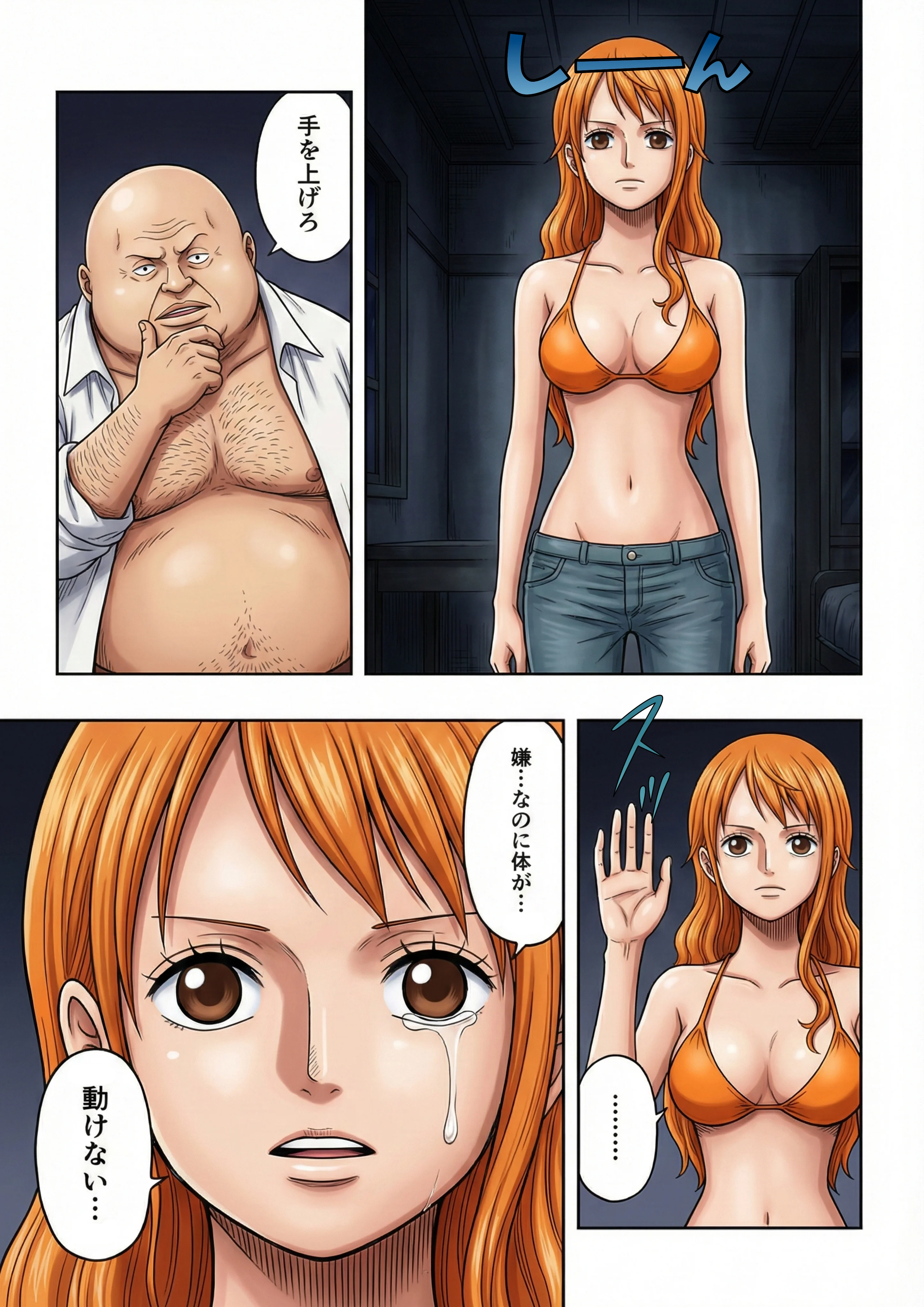 賭けに負けた航海士の末路〜性処理メイドナミ編〜 クンニ・メイド・巨乳 サンプル13ページ目（ご奉仕カリキュラム）