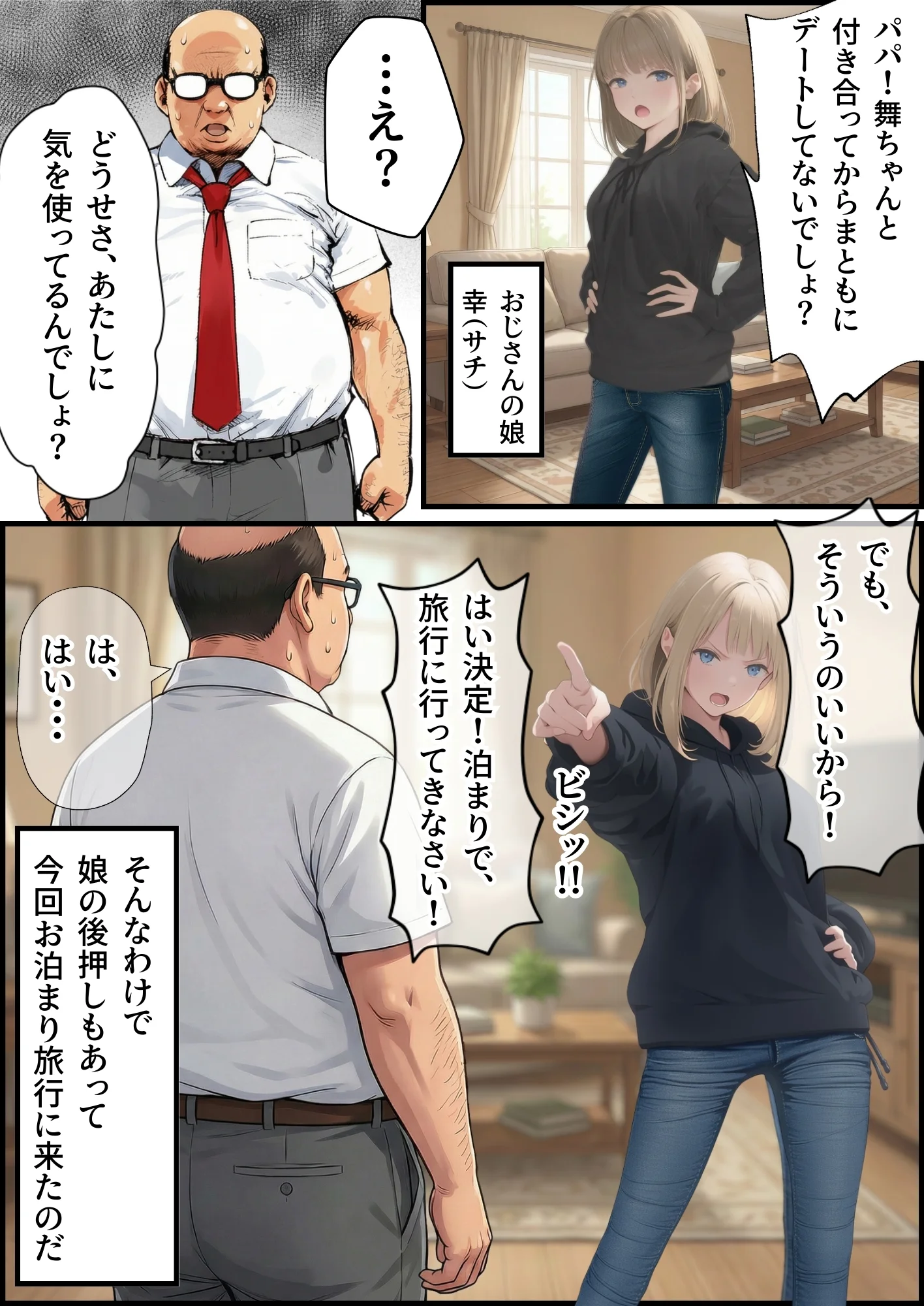 【義阜編】おじさん、私を旅に連れてって フェラ・ラブコメ・不倫 サンプル12ページ目(おじさん、私を旅に連れてって)