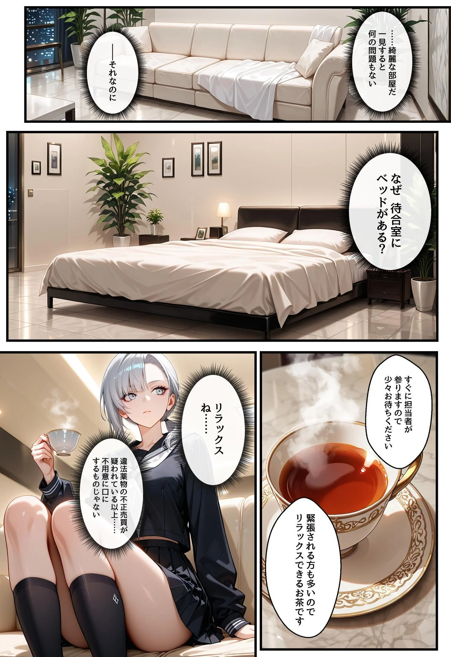 潜入捜査で芸能スカウトされた結果、エッチな目に遭いました 制服・体操着・ブルマ・焦らし サンプル8ページ目（アクロエ）