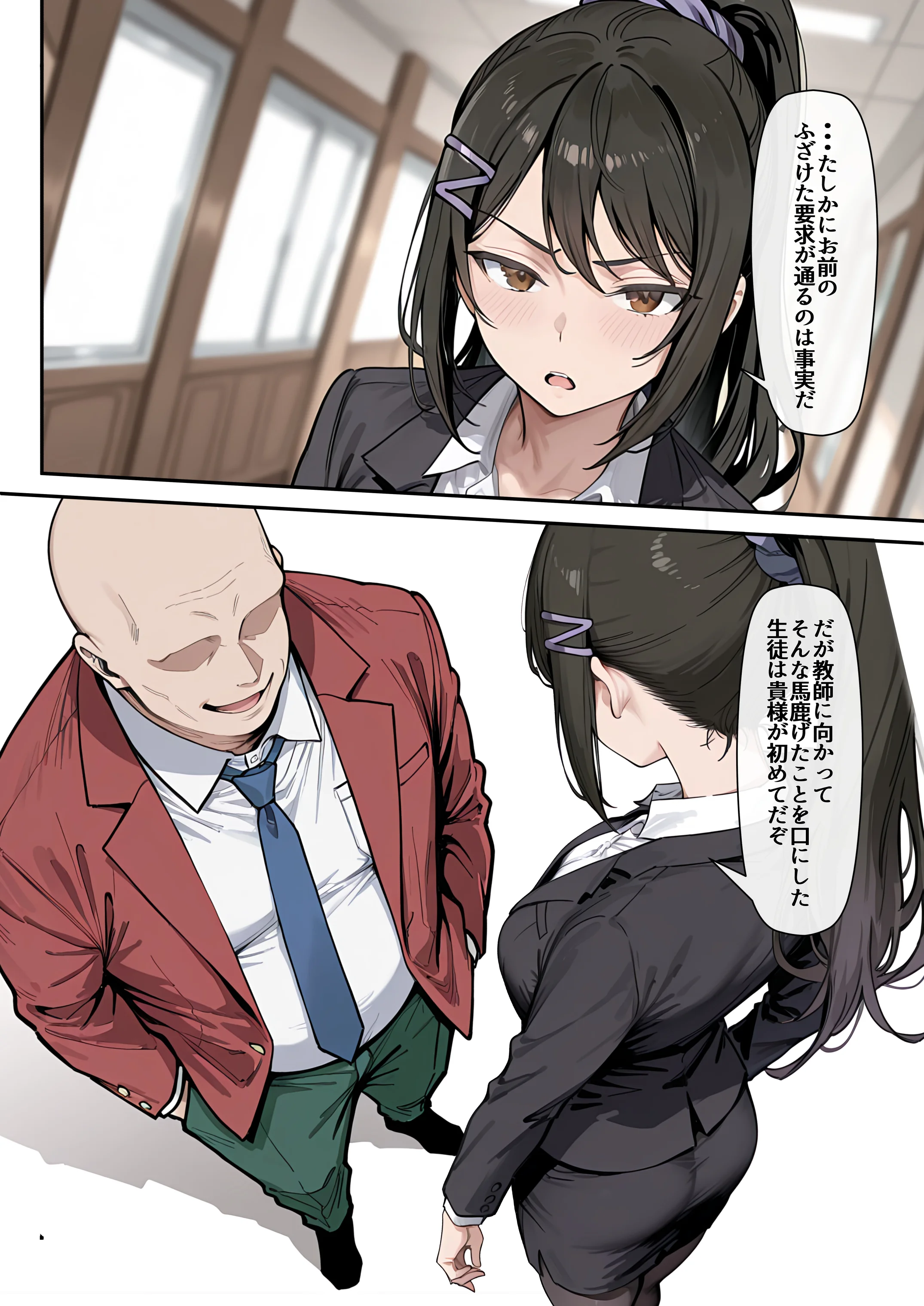 ようこそポイントで何でも出来る教室へ 3P・4P・中出し・乳首責め サンプル10ページ目(だまご屋)