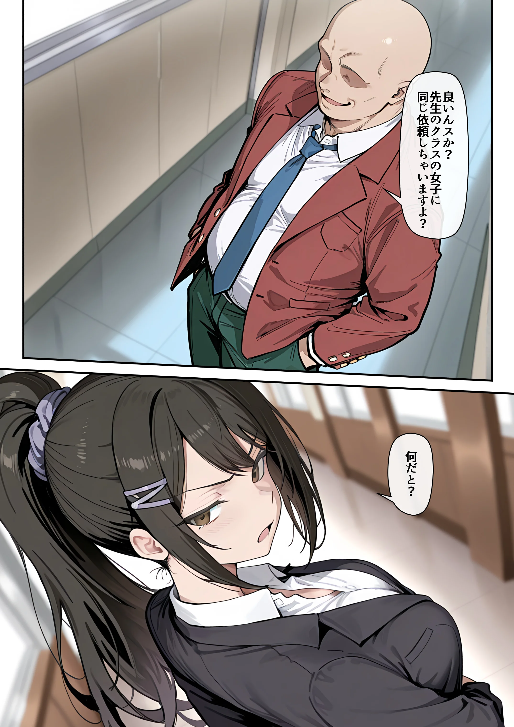 ようこそポイントで何でも出来る教室へ 3P・4P・中出し・乳首責め サンプル12ページ目(だまご屋)