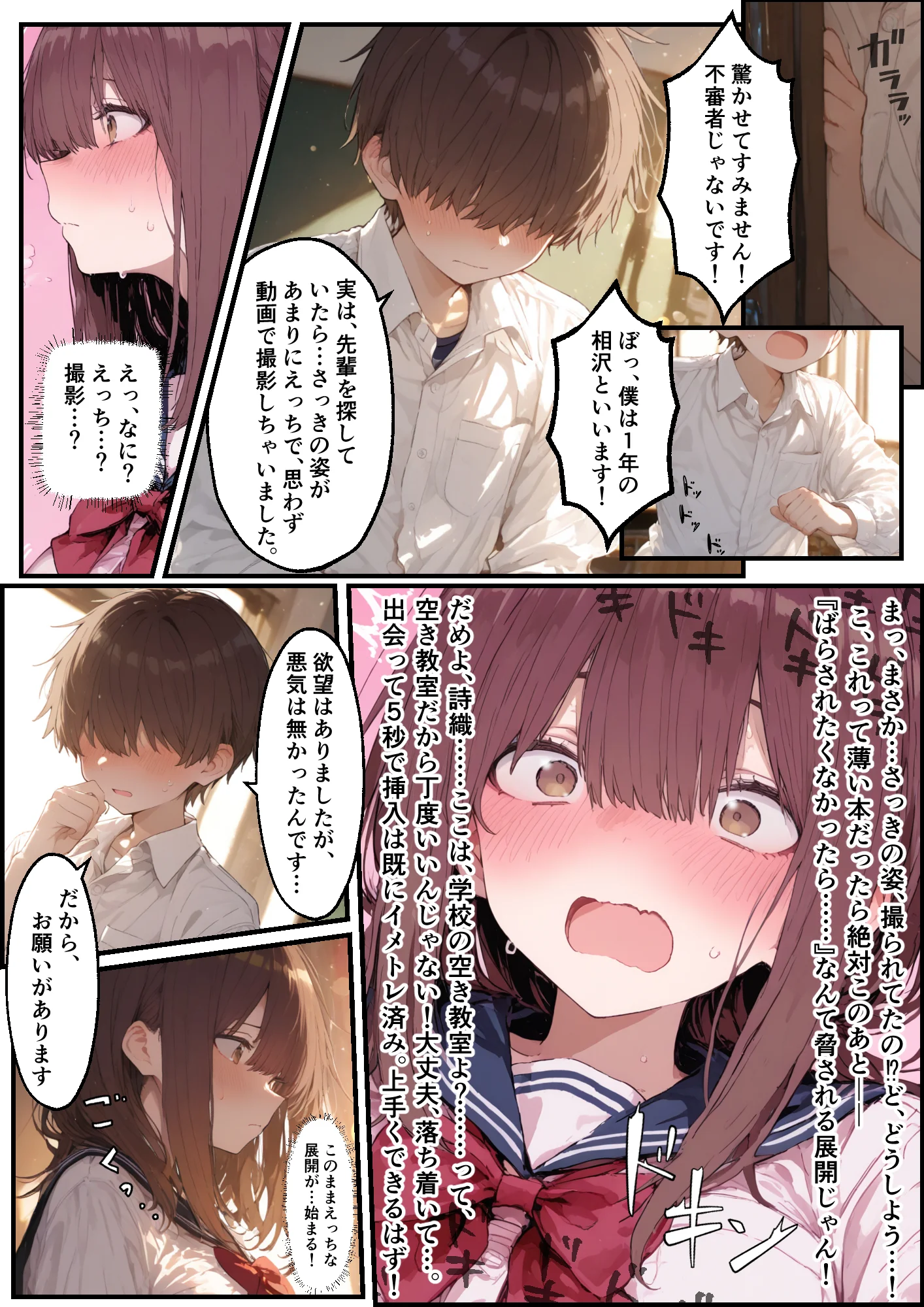 東雲姉妹の場合 - シコ許可もらおうとしたら、えっちな展開になる話 制服・学園もの・恋愛 サンプル14ページ目（白玉あんみつ）
