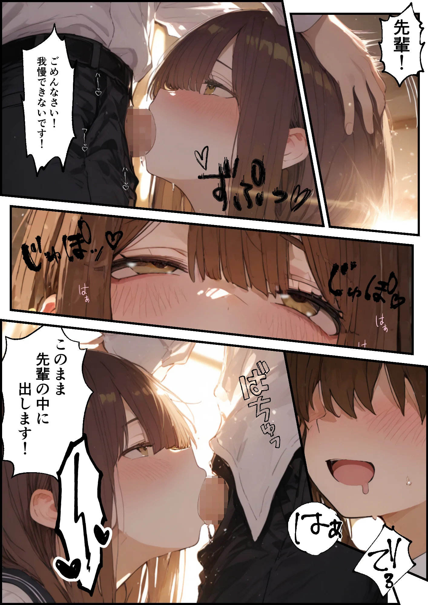 東雲姉妹の場合 - シコ許可もらおうとしたら、えっちな展開になる話 制服・学園もの・恋愛 サンプル28ページ目（白玉あんみつ）