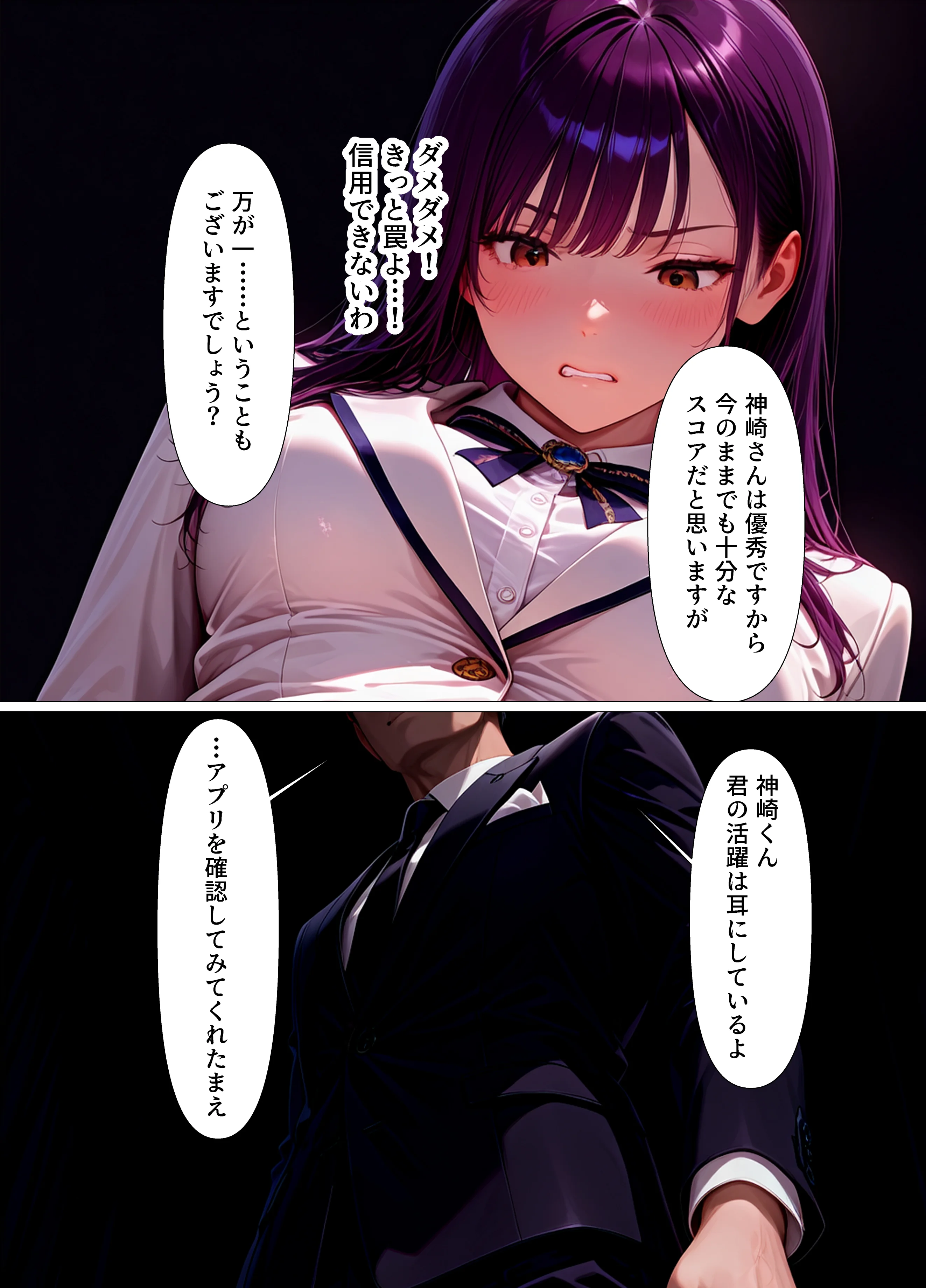巨乳委員長快楽堕ち〜理性のログアウト〜 制服・巨乳・中出し サンプル19ページ目（不適合ノイズ）