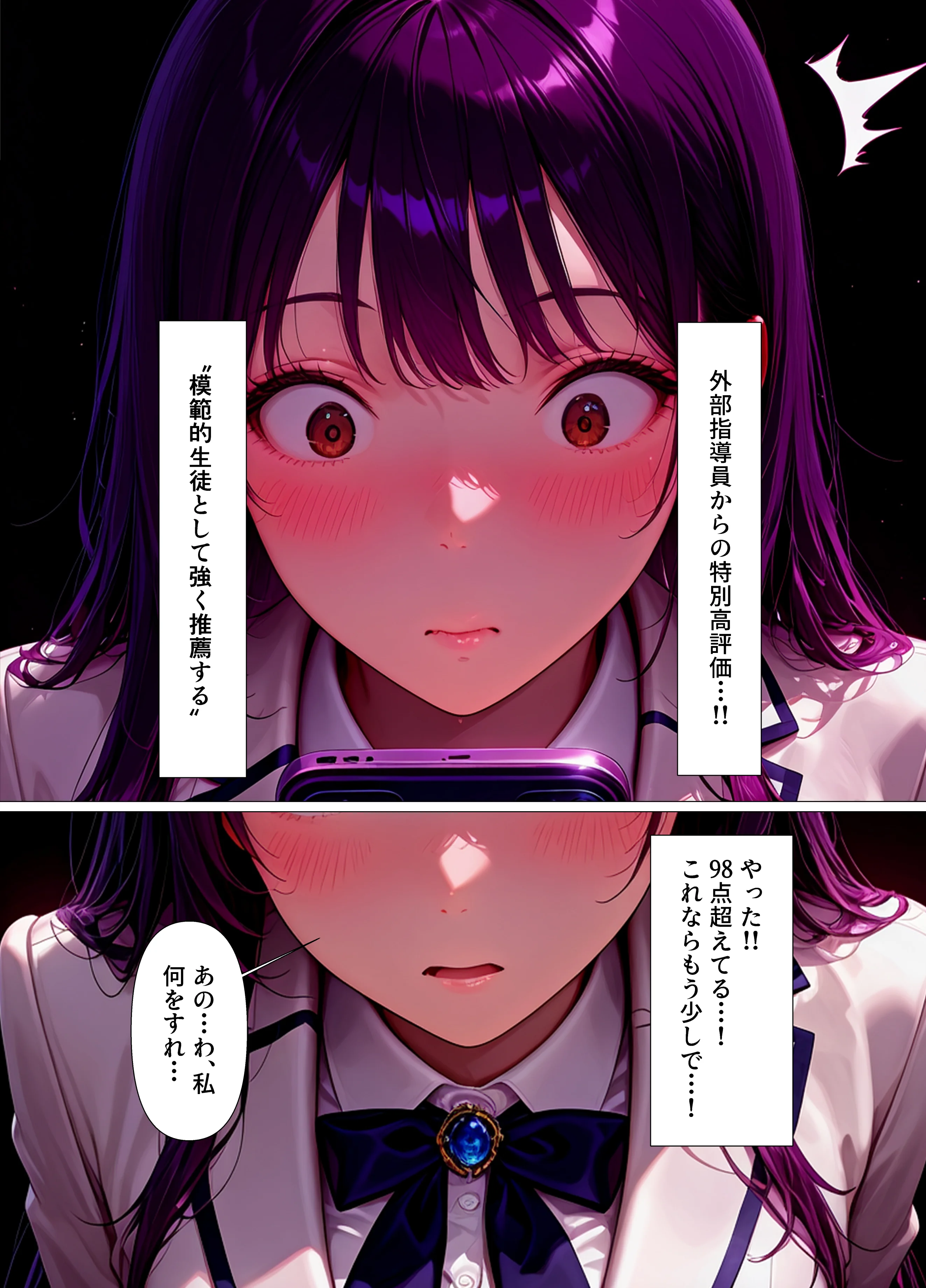 巨乳委員長快楽堕ち〜理性のログアウト〜 制服・巨乳・中出し サンプル20ページ目（不適合ノイズ）