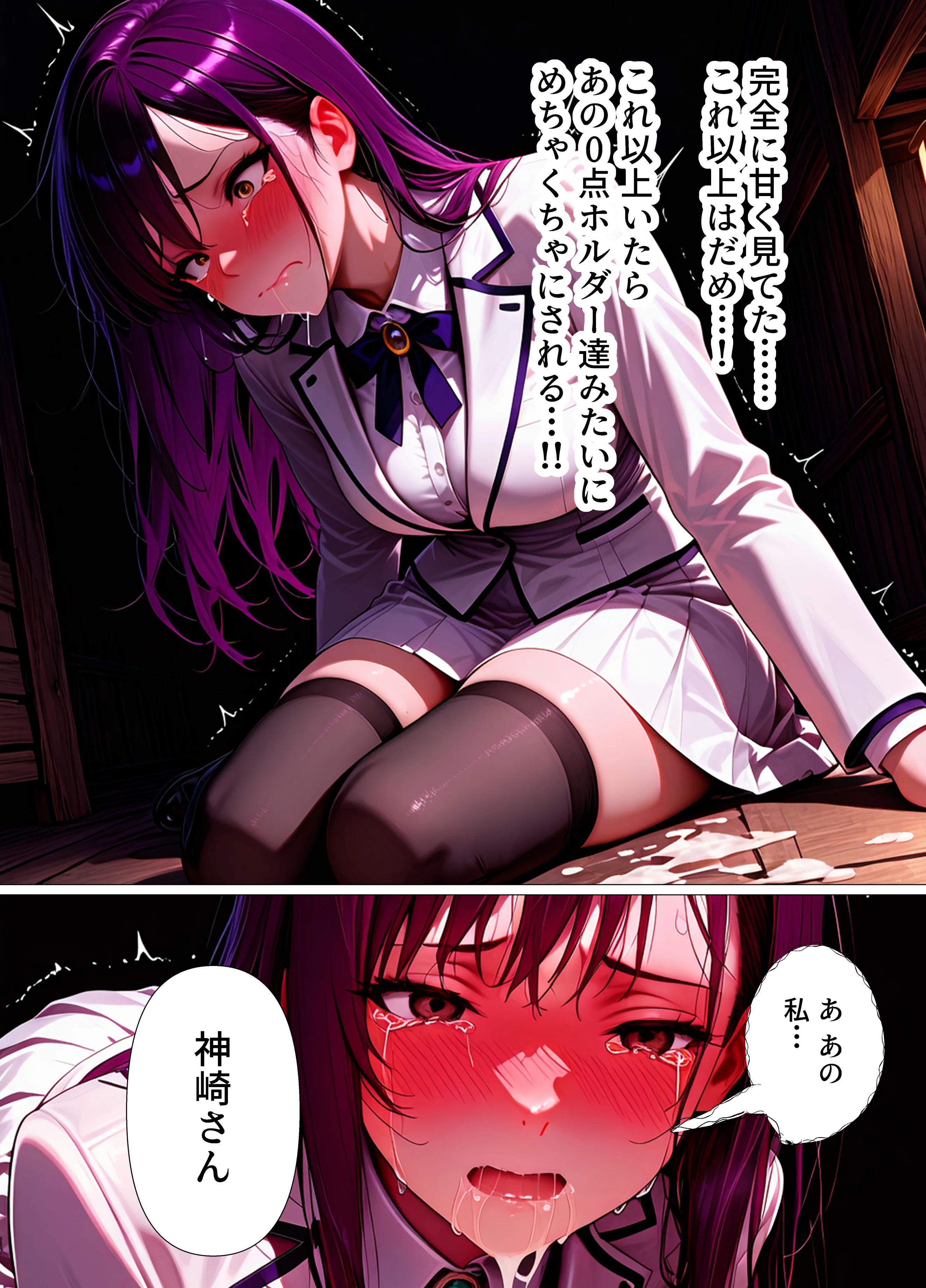 巨乳委員長快楽堕ち〜理性のログアウト〜 制服・巨乳・中出し サンプル29ページ目（不適合ノイズ）