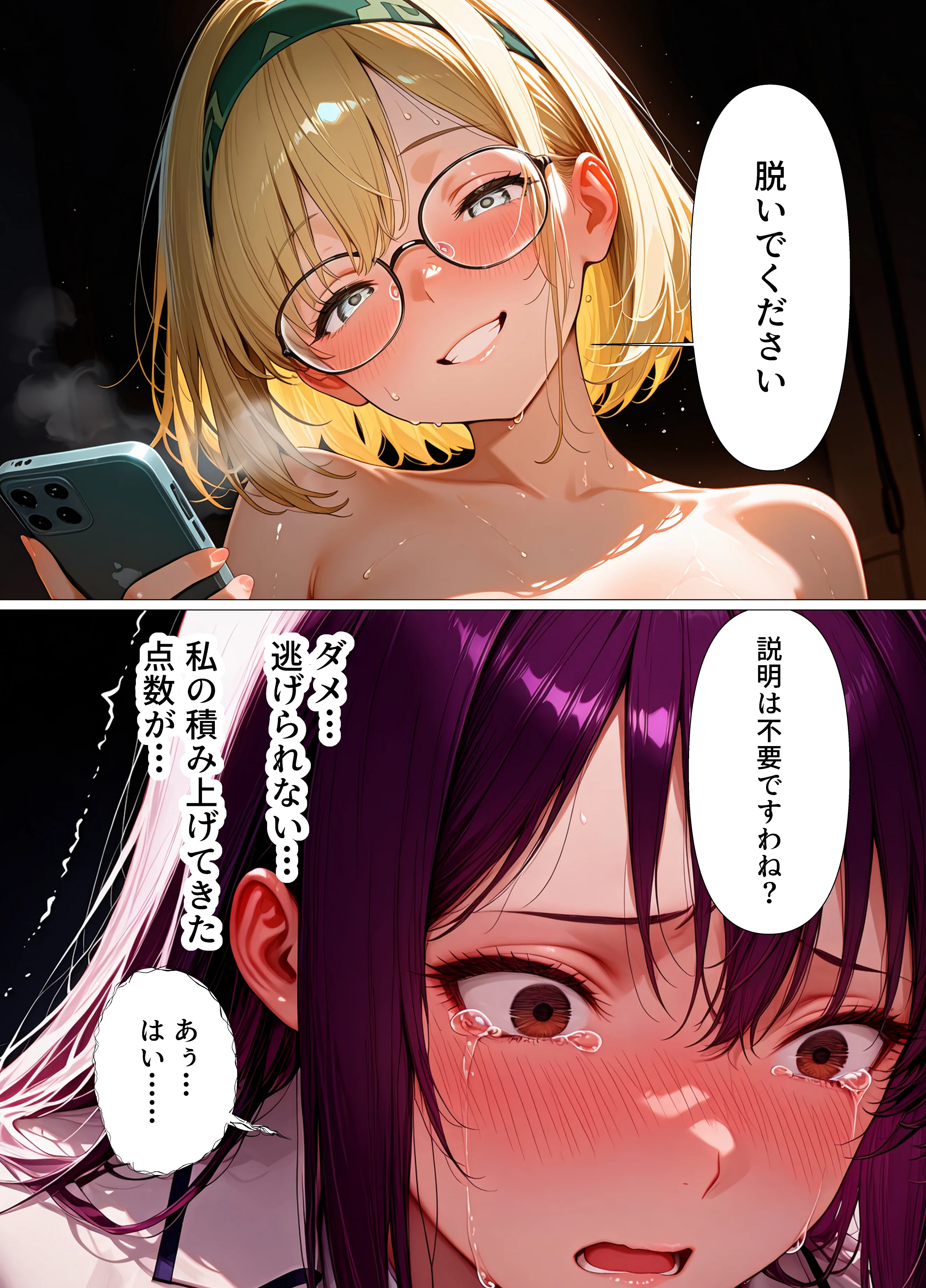 巨乳委員長快楽堕ち〜理性のログアウト〜 制服・巨乳・中出し サンプル30ページ目（不適合ノイズ）