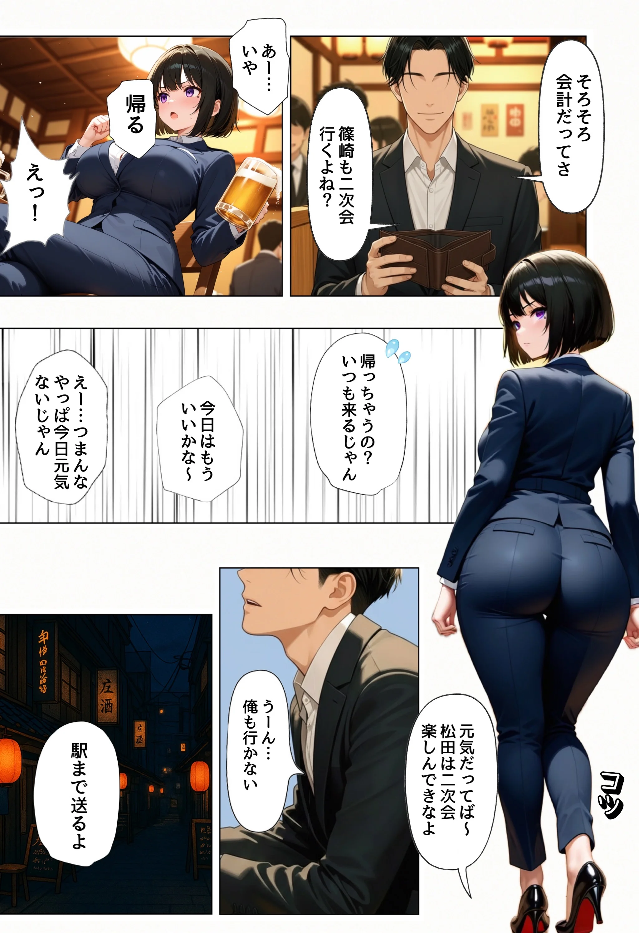 強気な裏アカ警察官を潮だくセックスでわからせたので再教育して完堕ちさせる話 オナニー・フェラ・メス堕ち サンプル7ページ目(ぐれーぞーん)