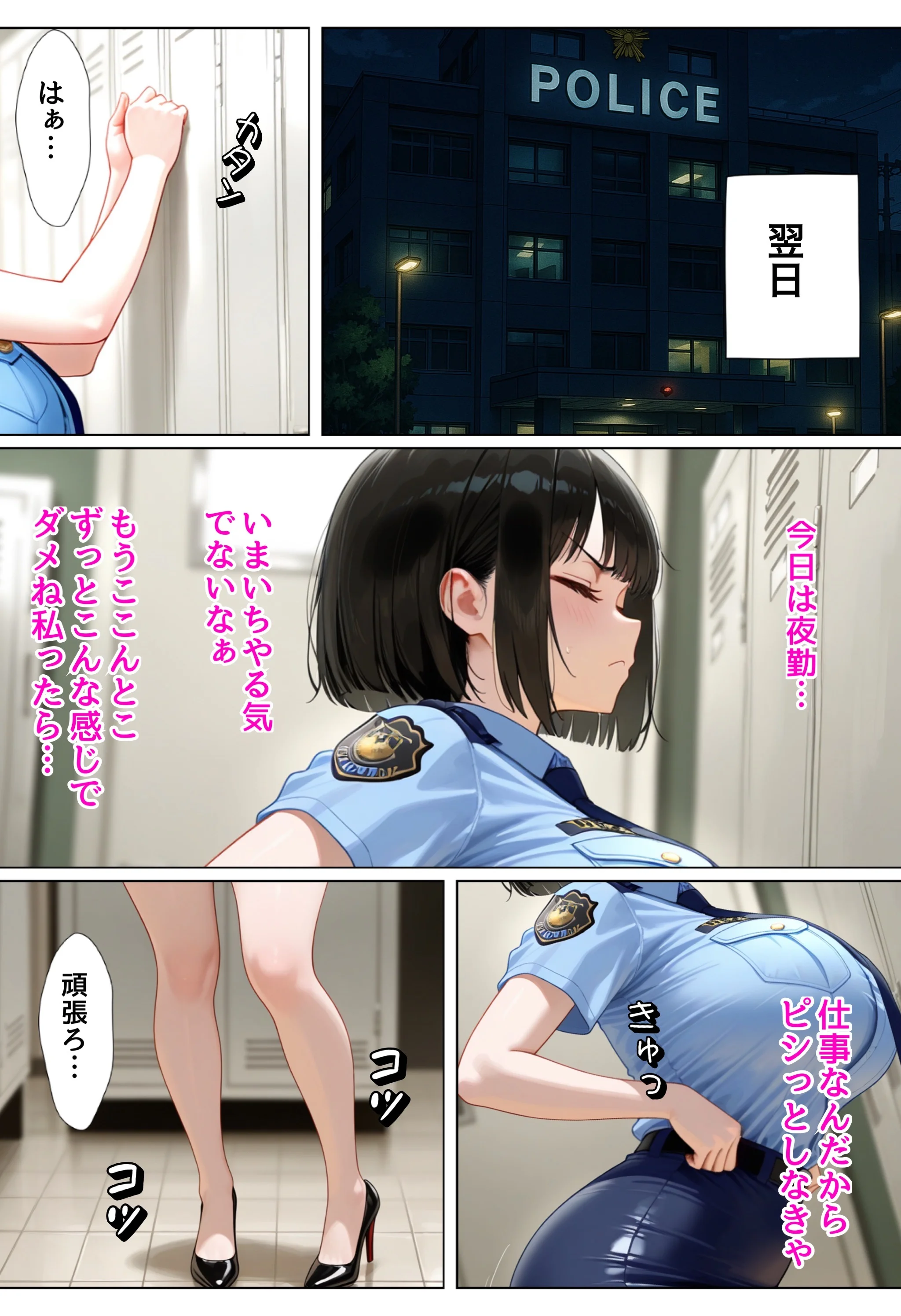 強気な裏アカ警察官を潮だくセックスでわからせたので再教育して完堕ちさせる話 オナニー・フェラ・メス堕ち サンプル17ページ目(ぐれーぞーん)