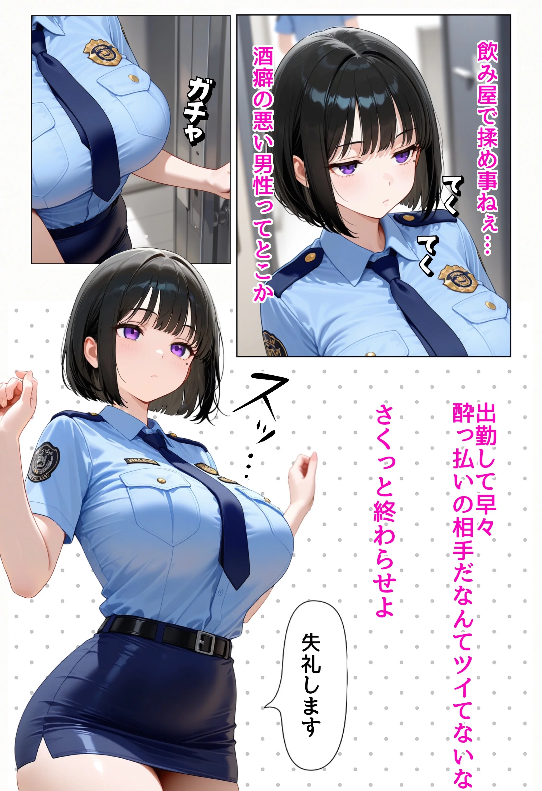 強気な裏アカ警察官を潮だくセックスでわからせたので再教育して完堕ちさせる話 オナニー・フェラ・メス堕ち サンプル19ページ目(ぐれーぞーん)