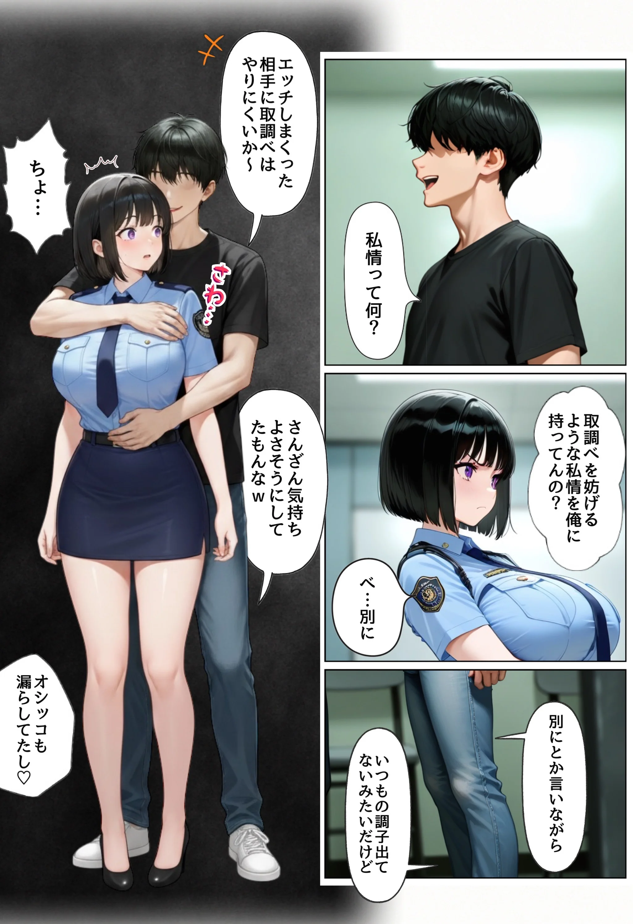 強気な裏アカ警察官を潮だくセックスでわからせたので再教育して完堕ちさせる話 オナニー・フェラ・メス堕ち サンプル24ページ目(ぐれーぞーん)