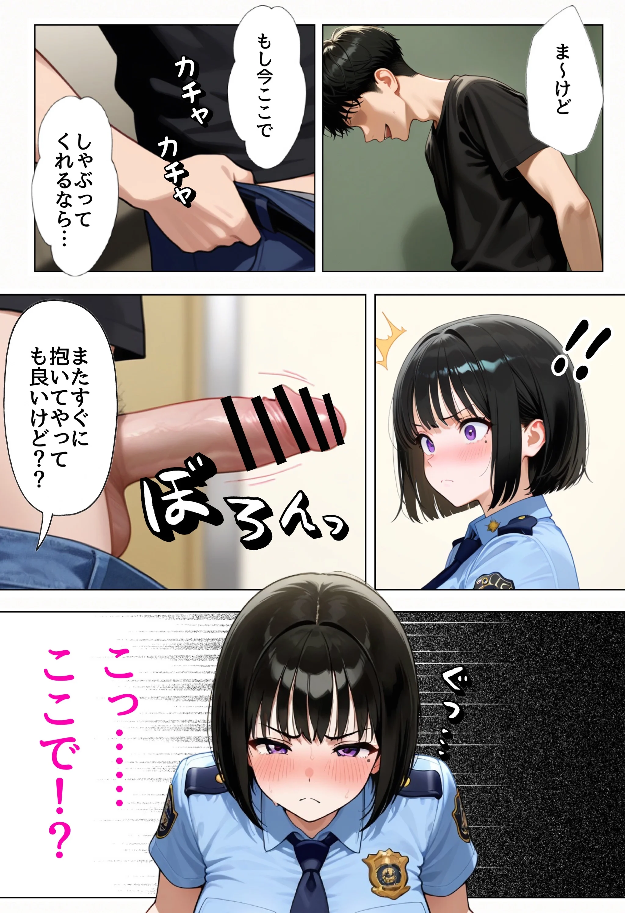 強気な裏アカ警察官を潮だくセックスでわからせたので再教育して完堕ちさせる話 オナニー・フェラ・メス堕ち サンプル28ページ目(ぐれーぞーん)