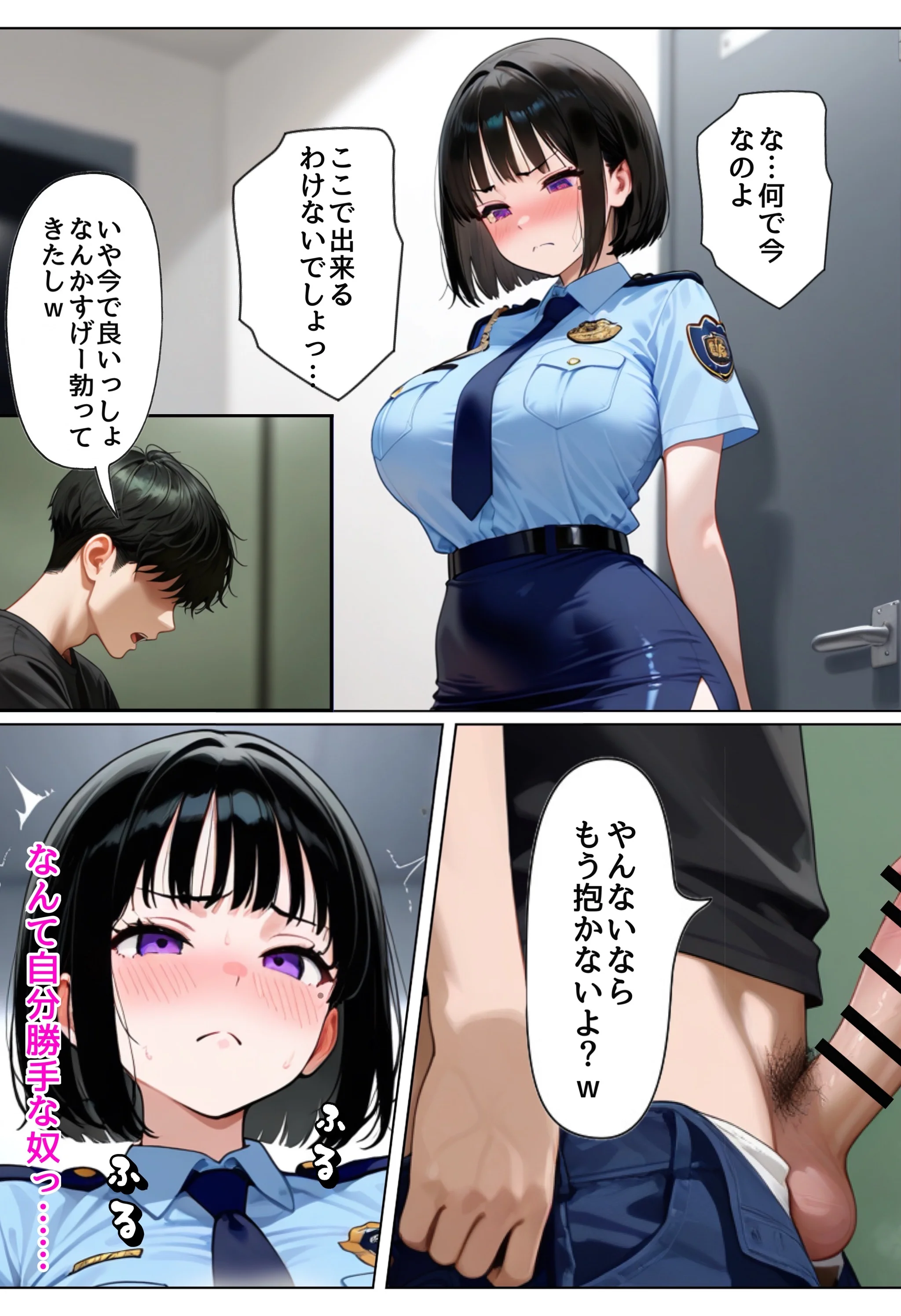 強気な裏アカ警察官を潮だくセックスでわからせたので再教育して完堕ちさせる話 オナニー・フェラ・メス堕ち サンプル29ページ目(ぐれーぞーん)