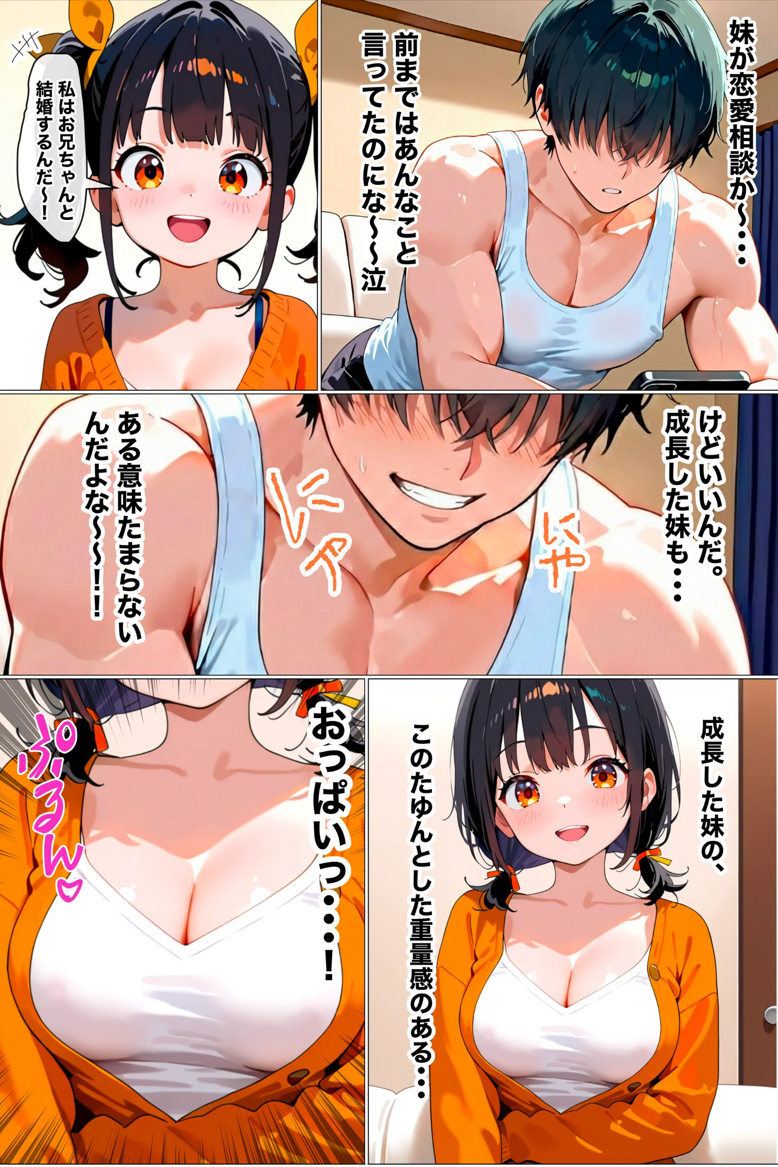 【流出】妹の配信がコメント欄に支配されてエロ配信になったww 処女・学園もの・巨乳 サンプル4ページ目（黒海ジュリア）
