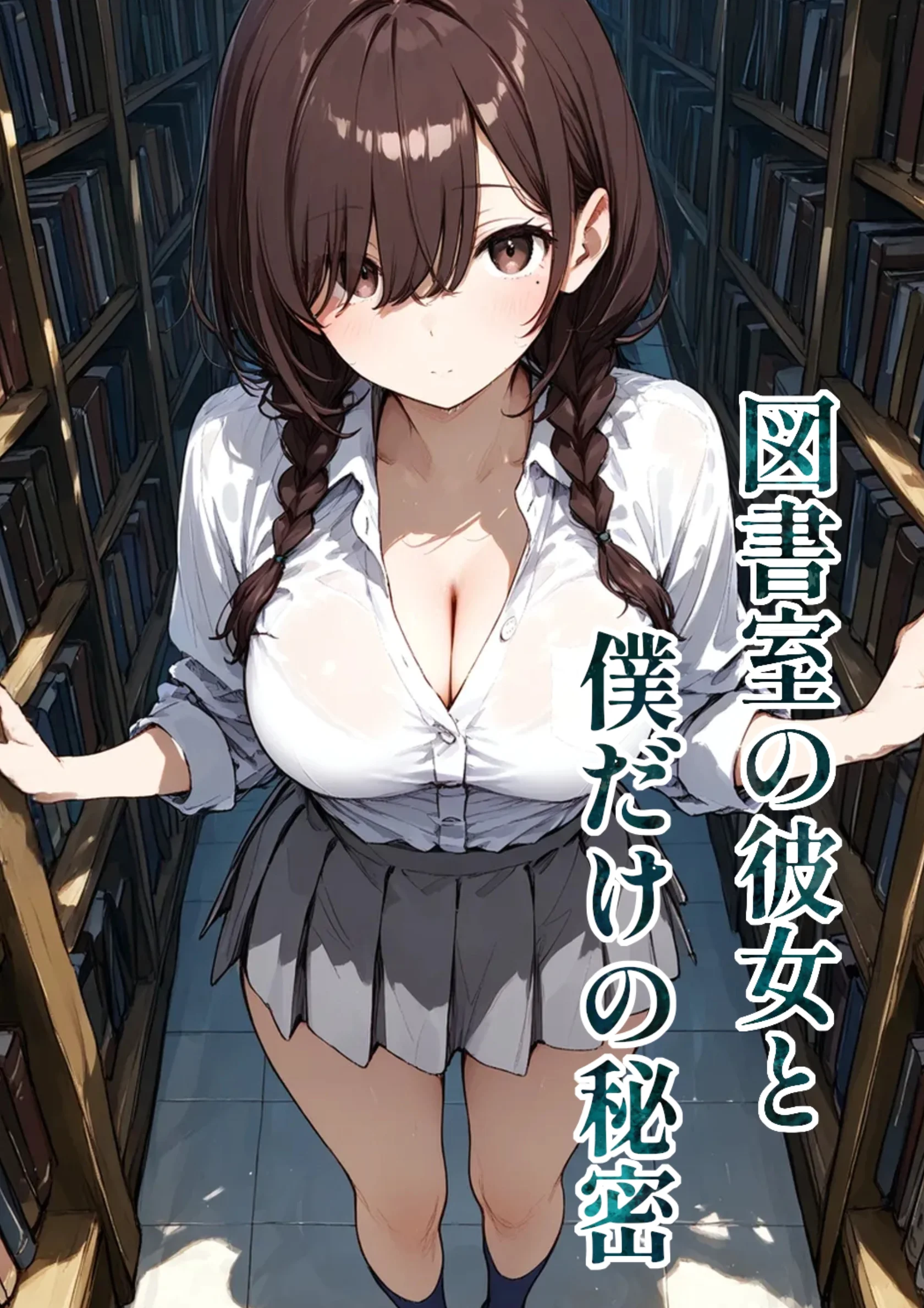 図書室の彼女と僕だけの秘密 制服・学園もの・ラブコメ サンプル3ページ目（montas）