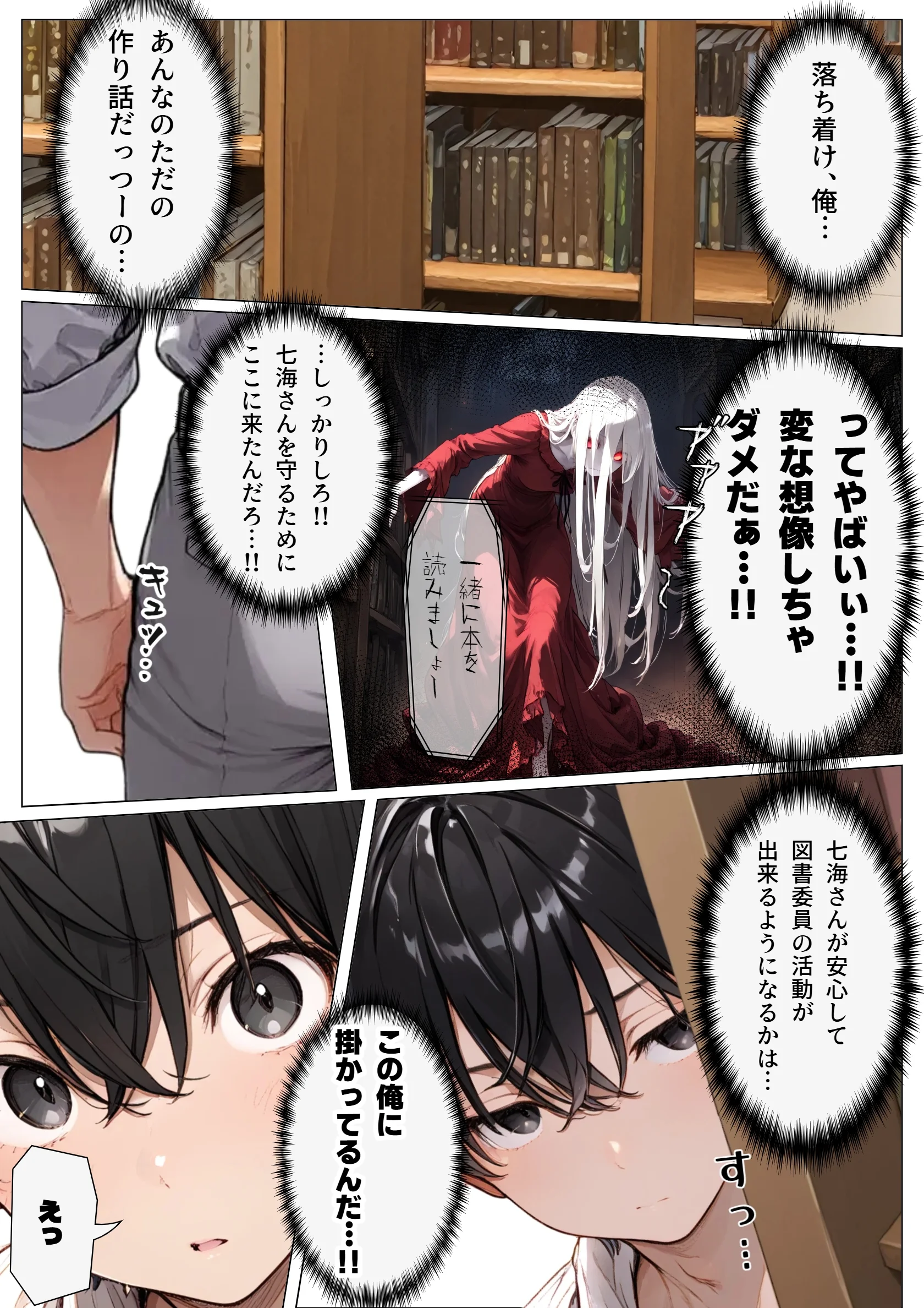 図書室の彼女と僕だけの秘密 制服・学園もの・ラブコメ サンプル11ページ目（montas）