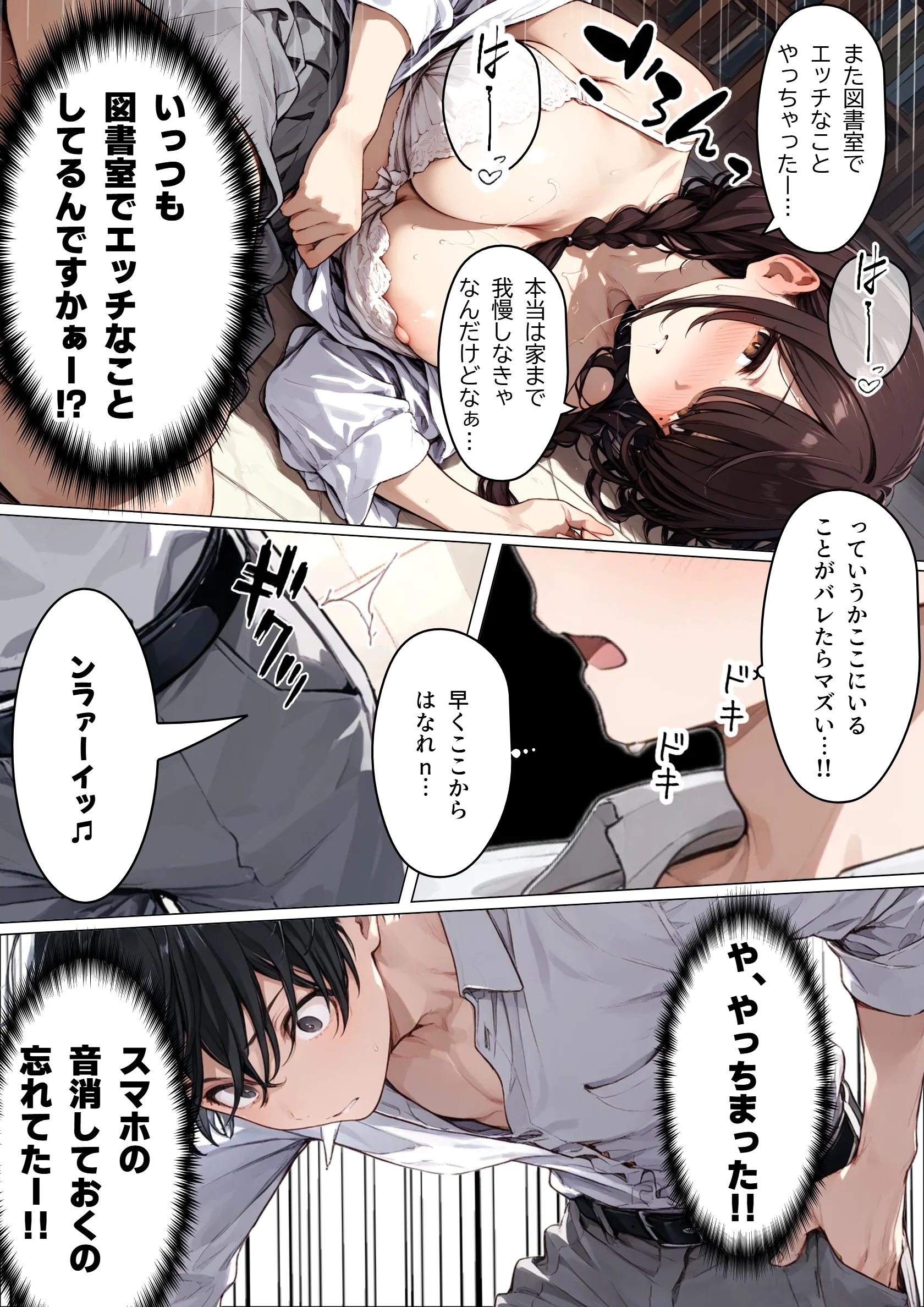 図書室の彼女と僕だけの秘密 制服・学園もの・ラブコメ サンプル15ページ目（montas）