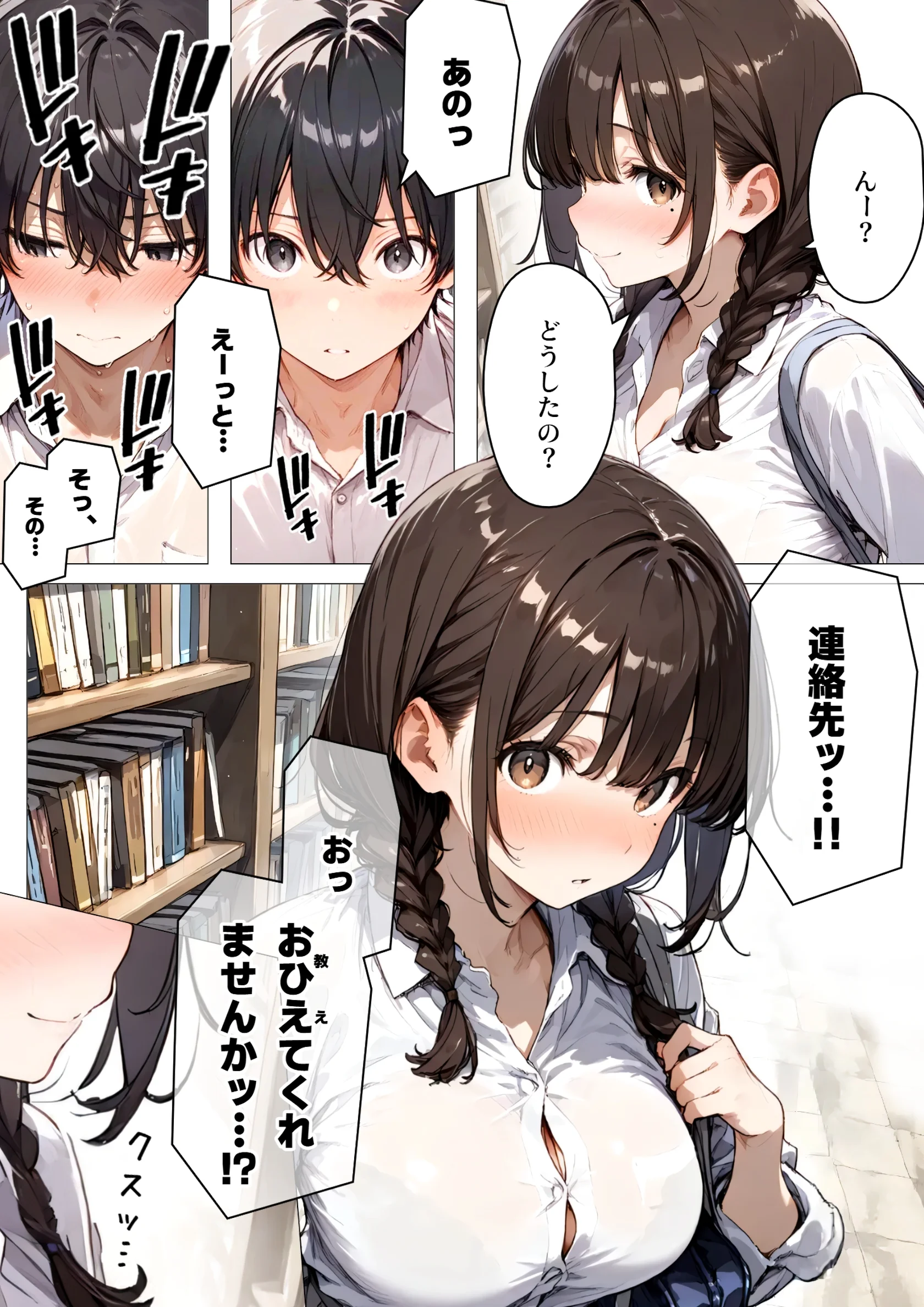 図書室の彼女と僕だけの秘密 制服・学園もの・ラブコメ サンプル29ページ目（montas）