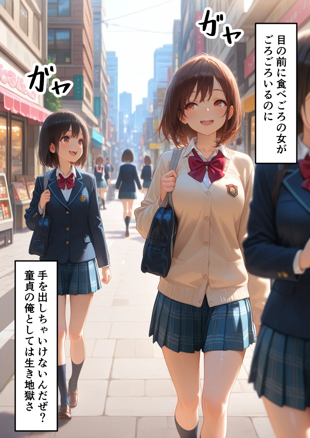 淫紋によって快楽 何度もイかされ寝取られる  アスナ編 ファンタジー・制服・学園もの サンプル2ページ目（えちち工房）