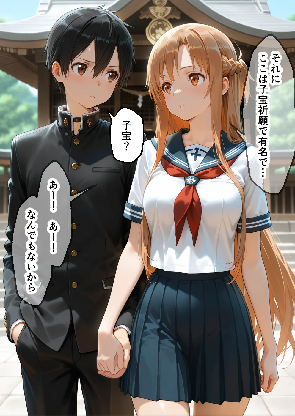淫紋によって快楽 何度もイかされ寝取られる  アスナ編 ファンタジー・制服・学園もの サンプル6ページ目（えちち工房）