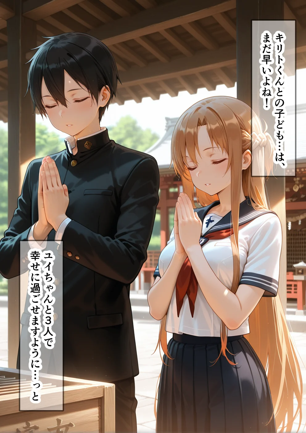 淫紋によって快楽 何度もイかされ寝取られる  アスナ編 ファンタジー・制服・学園もの サンプル7ページ目（えちち工房）