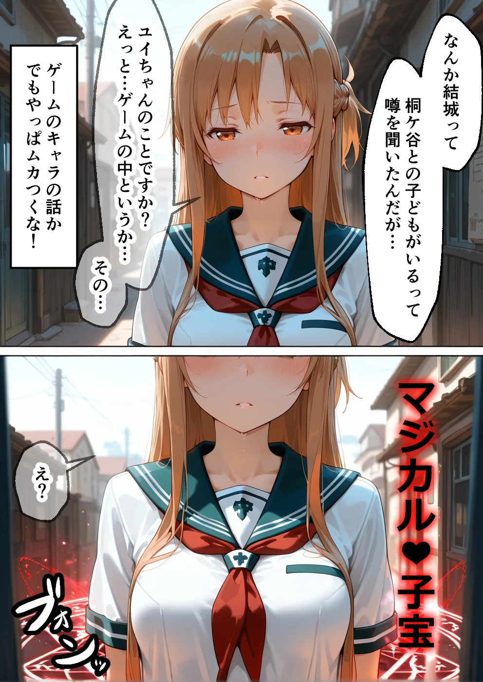 淫紋によって快楽 何度もイかされ寝取られる  アスナ編 ファンタジー・制服・学園もの サンプル15ページ目（えちち工房）