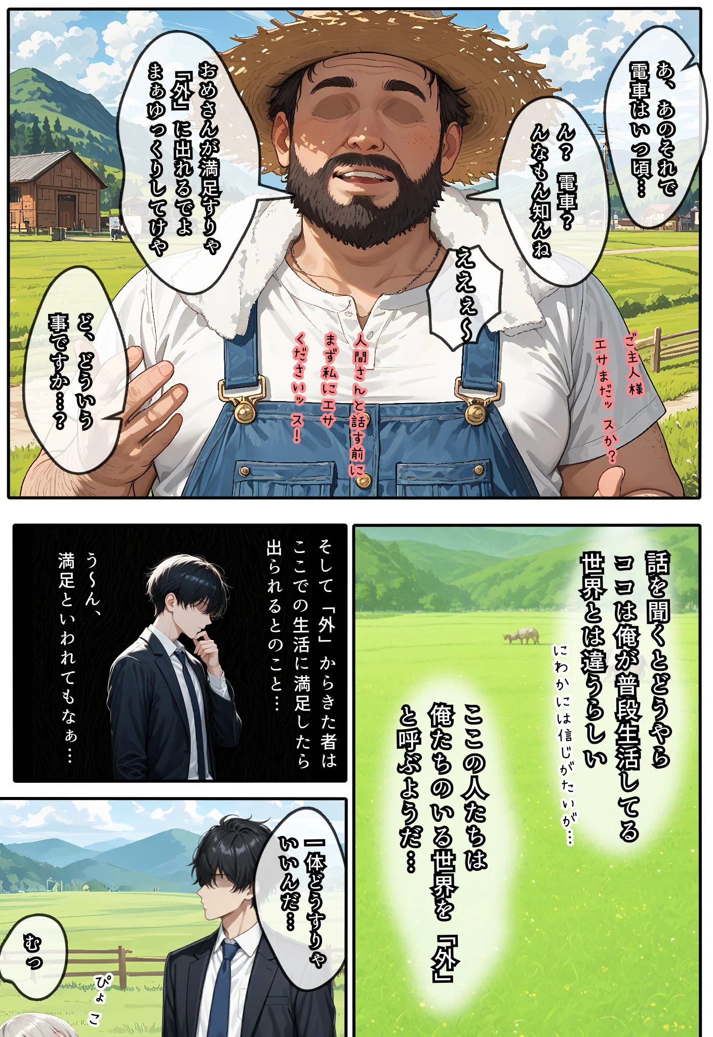 宇崎牛の乳搾り -むちむち巨乳の牛っ娘たちがエロすぎてモ〜限界！- 巨乳・中出し・フェラ サンプル10ページ目（虹色演算子 - Nizy）