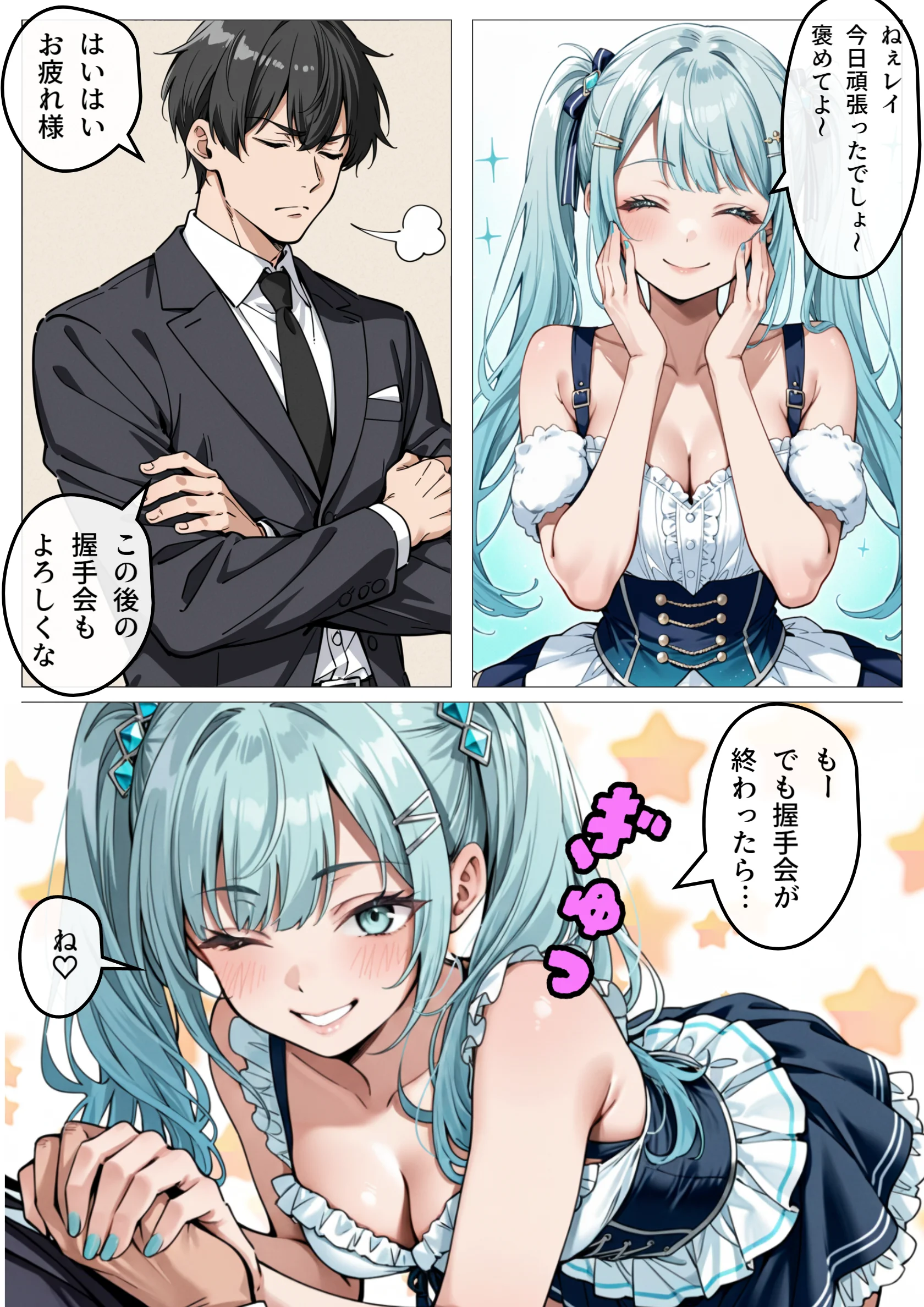 アイドル性処理サポート 〜人気アイドルの性処理をお手伝いします〜 巨乳・アイドル・芸能人・フェラ サンプル6ページ目（ピココミック）