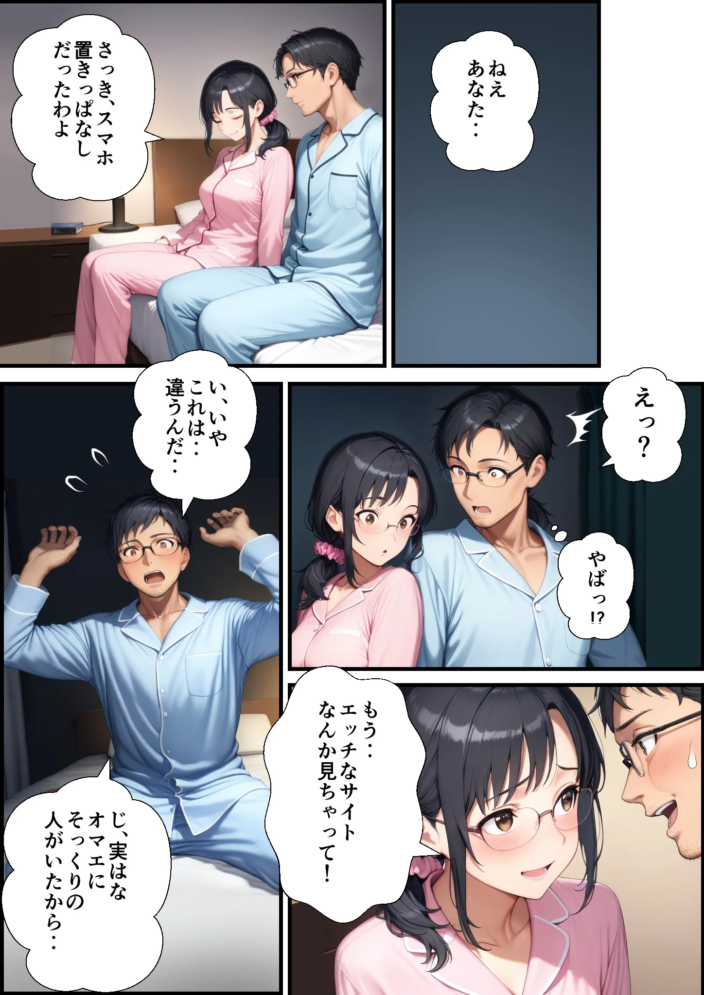 妻が毒オジに五たび媚薬を盛られた件〜夫婦の営み編 人妻・主婦・めがね・寝取り・寝取られ・NTR サンプル9ページ目（鮫島猛）