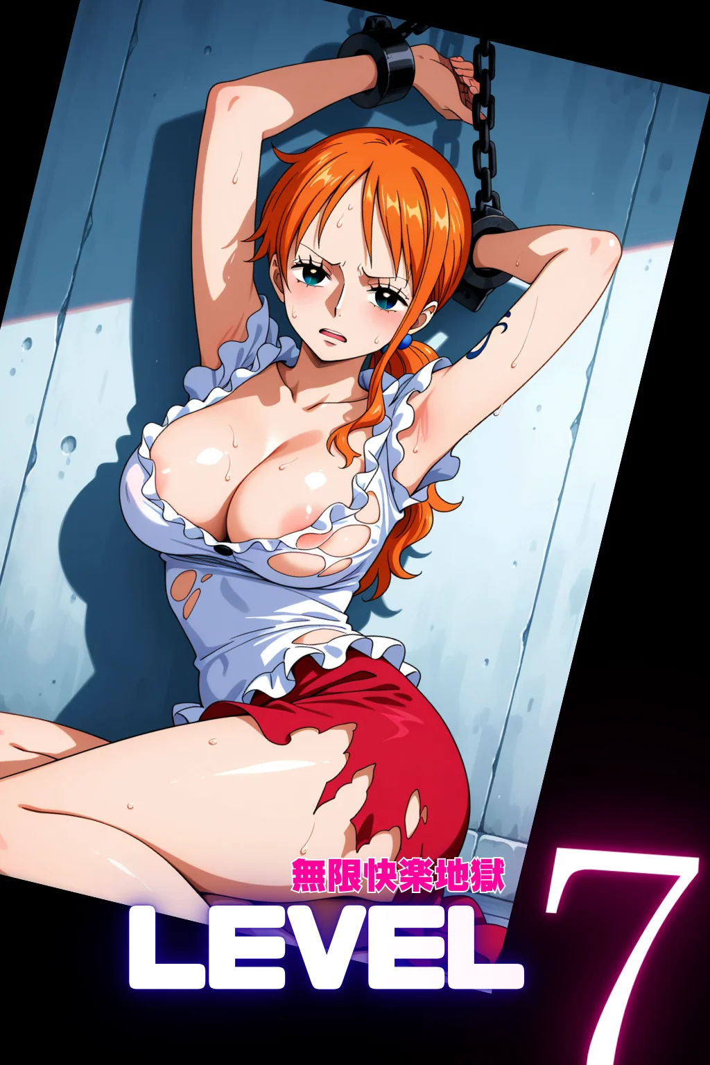LEVEL7（無限快楽地獄） 〜大監獄インペルダウン再教育プログラム発動〜 辱め・羞恥・異物挿入 サンプル1ページ目（ピンク堂書店）