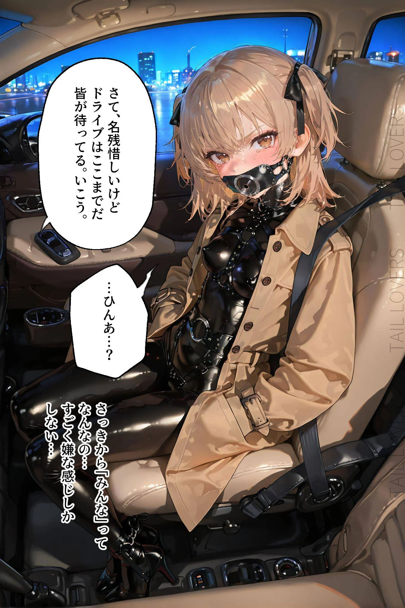 ドMラバースーツ女子の飼い方2｜遠隔バイブ散歩＆屋外排泄編 拘束・辱め・ボンテージ サンプル10ページ目（TAIL LOVERS）
