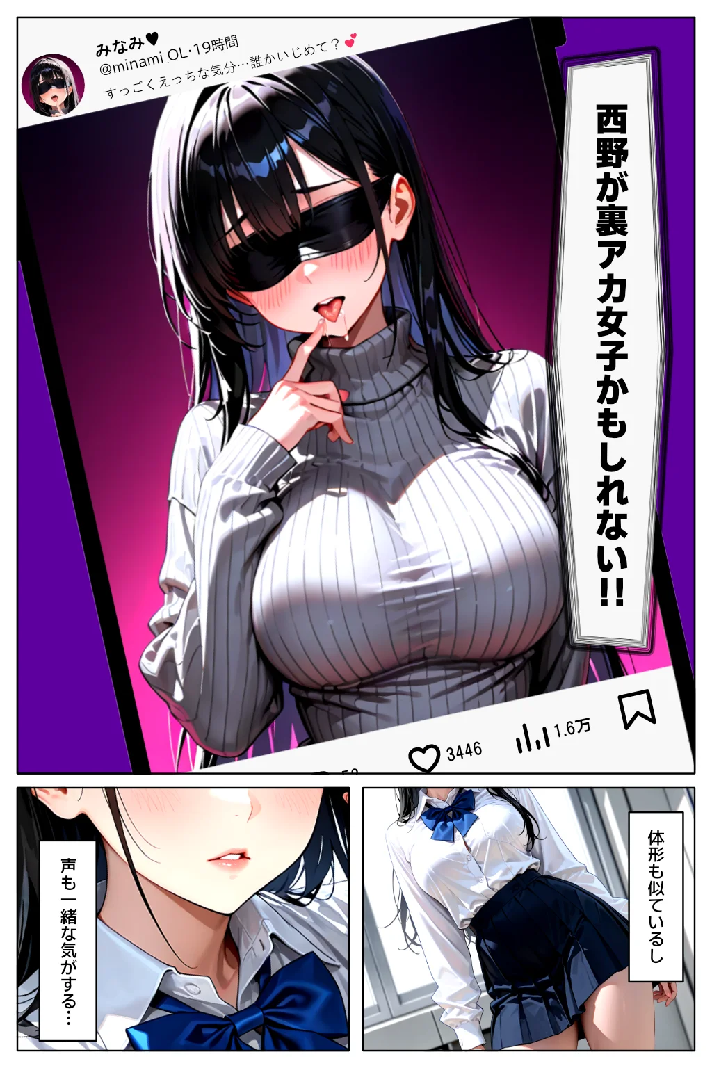 裏アカがバレて絶望する教え子を脅迫し、俺の性奴●にする話 制服・学園もの・中出し サンプル5ページ目（欲望の花園）