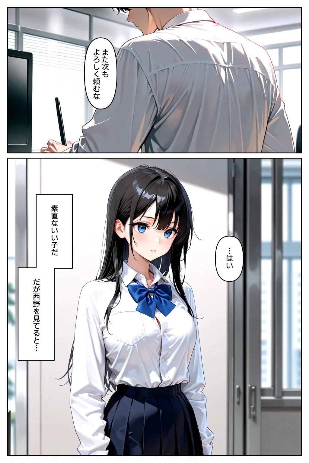 裏アカがバレて絶望する教え子を脅迫し、俺の性奴●にする話 制服・学園もの・中出し サンプル7ページ目（欲望の花園）