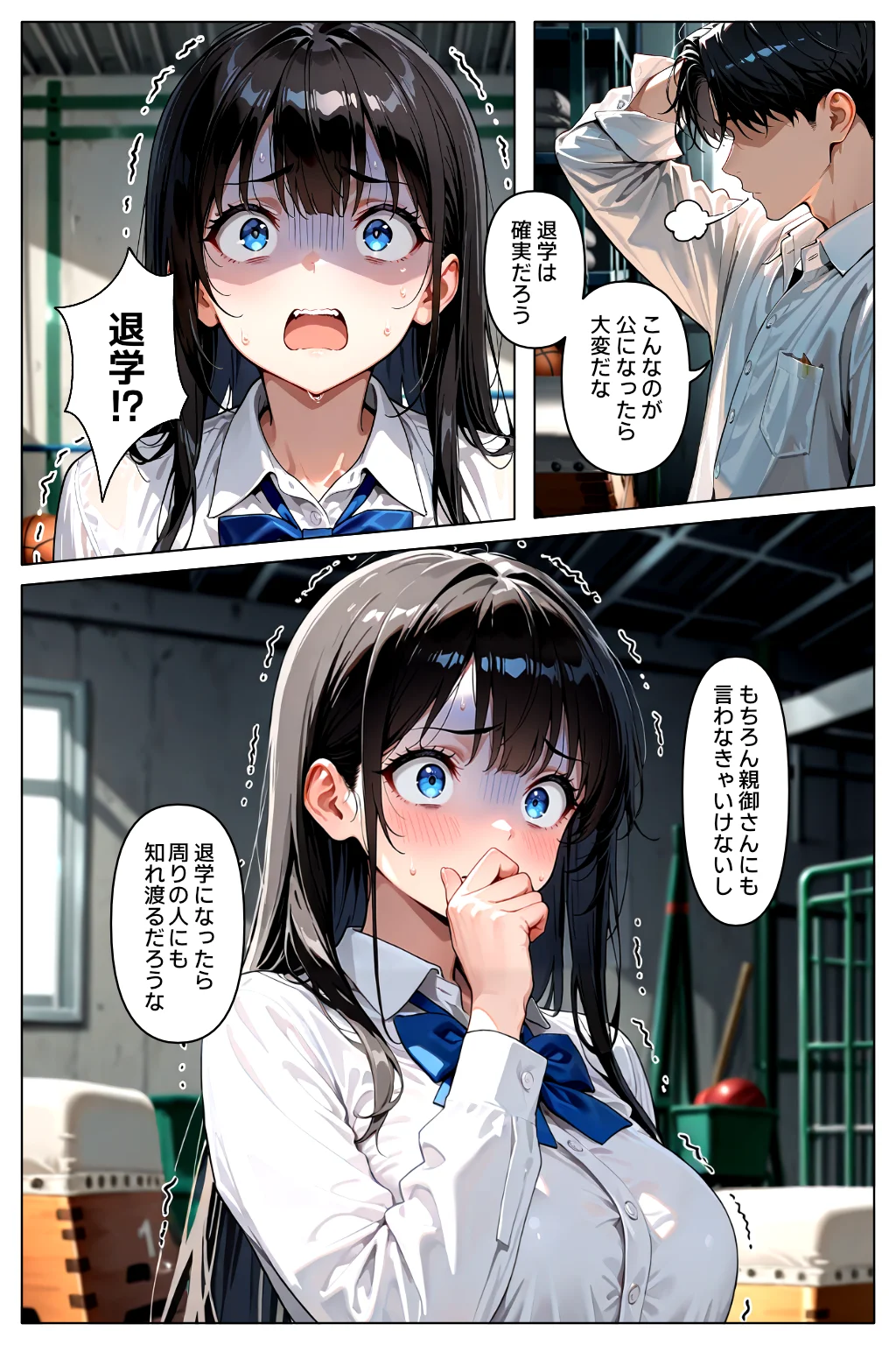 裏アカがバレて絶望する教え子を脅迫し、俺の性奴●にする話 制服・学園もの・中出し サンプル13ページ目（欲望の花園）