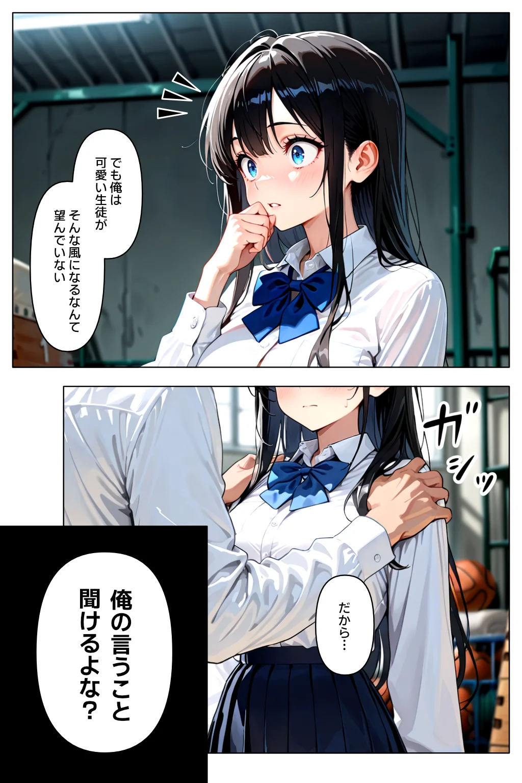 裏アカがバレて絶望する教え子を脅迫し、俺の性奴●にする話 制服・学園もの・中出し サンプル14ページ目（欲望の花園）
