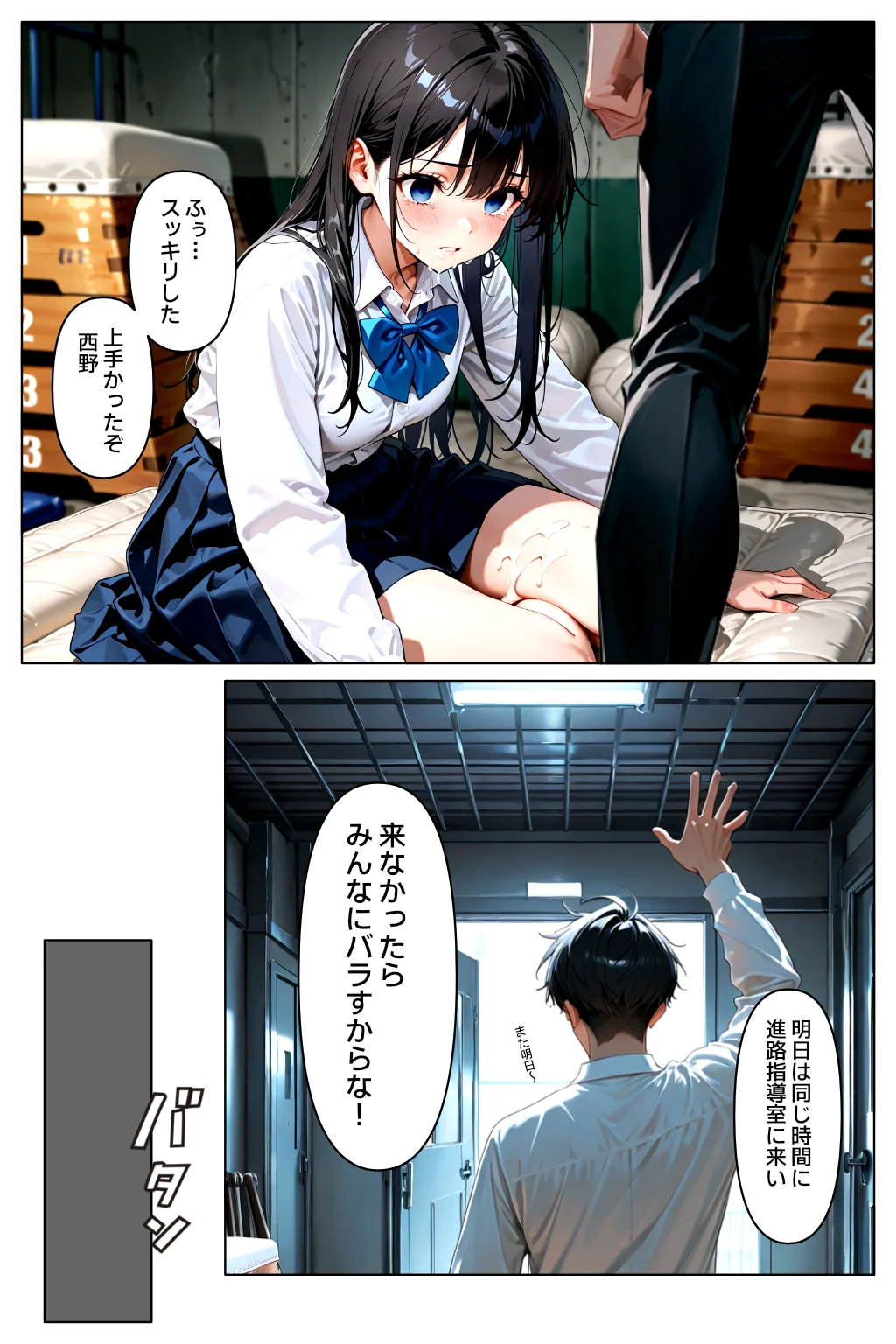裏アカがバレて絶望する教え子を脅迫し、俺の性奴●にする話 制服・学園もの・中出し サンプル22ページ目（欲望の花園）