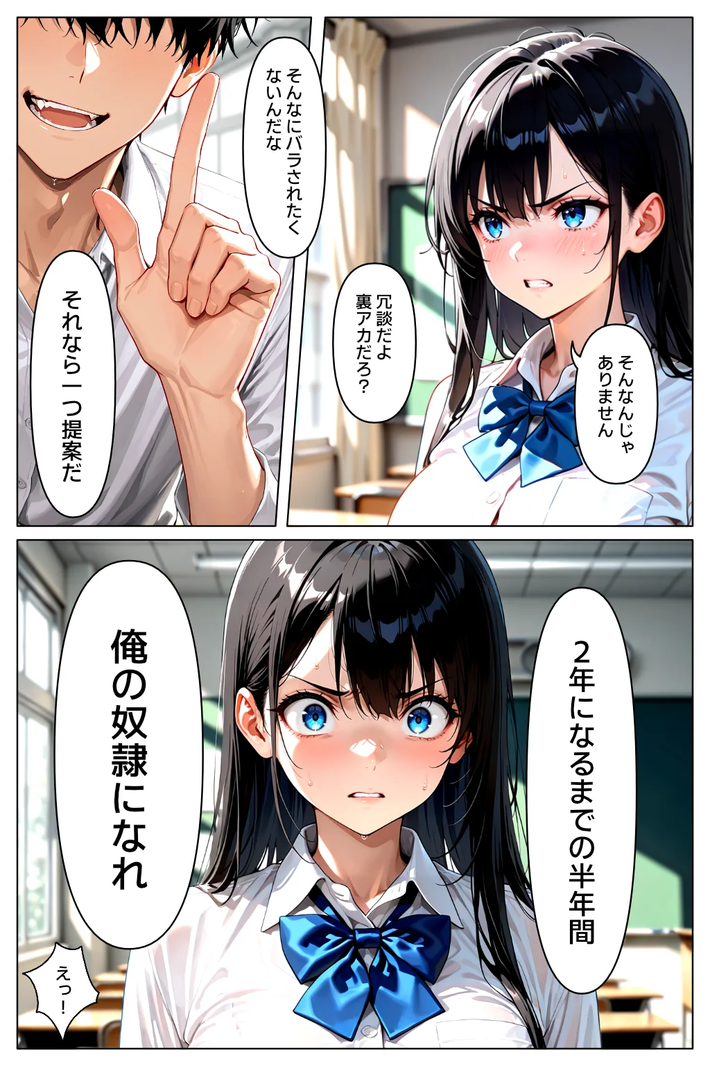 裏アカがバレて絶望する教え子を脅迫し、俺の性奴●にする話 制服・学園もの・中出し サンプル25ページ目（欲望の花園）