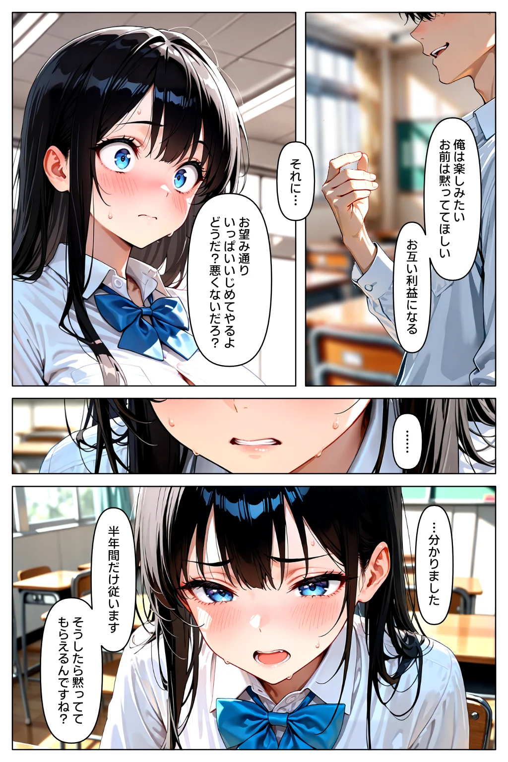 裏アカがバレて絶望する教え子を脅迫し、俺の性奴●にする話 制服・学園もの・中出し サンプル27ページ目（欲望の花園）