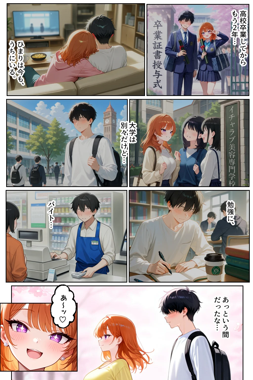 家出してきたクラスの人気ギャルが彼女になったら嫁になるまで何度も中出しHさせてくれた話 恋愛・ラブコメ・ギャル サンプル3ページ目（イチャラブ堂）
