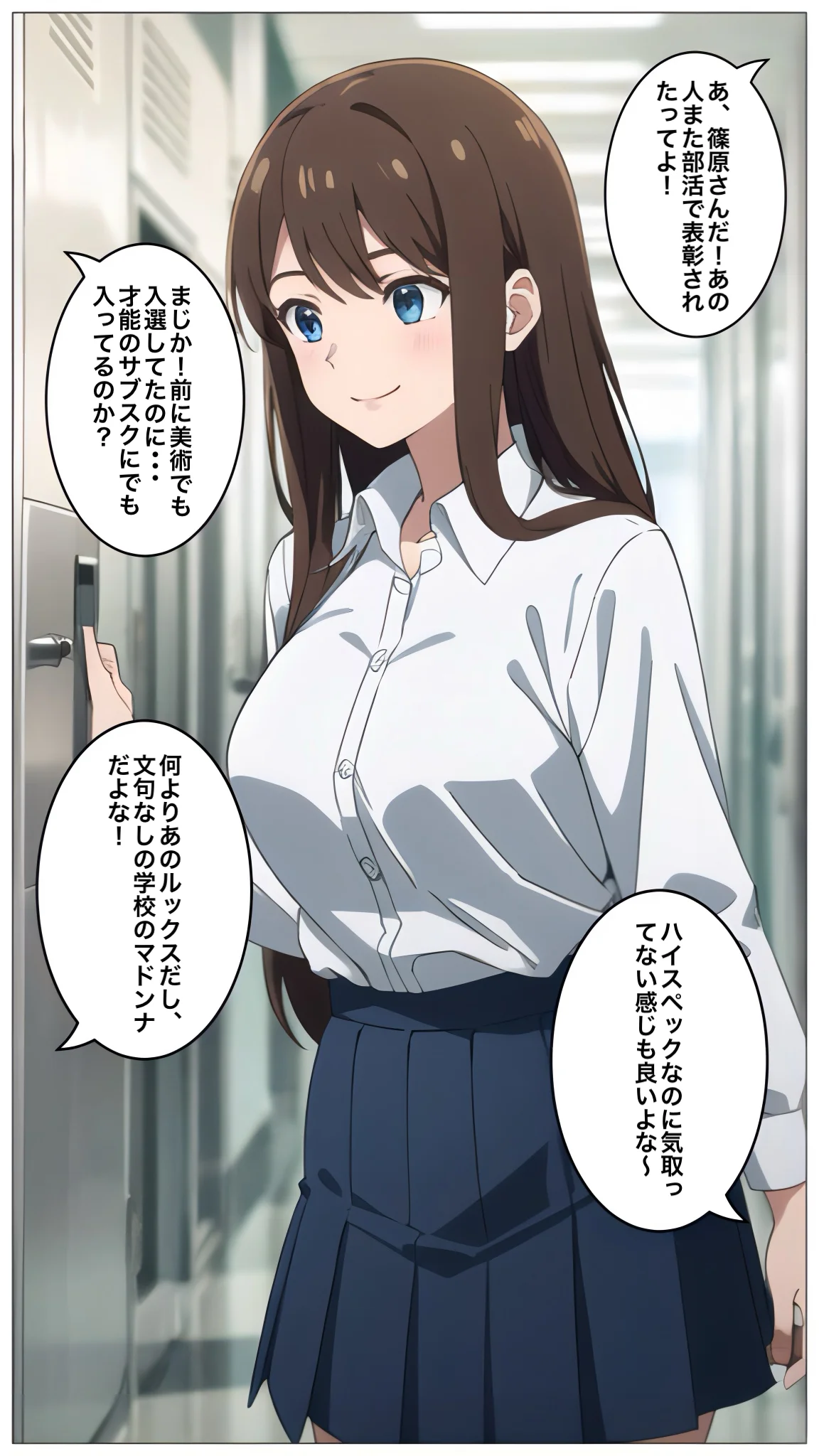 うちの学校のマドンナが塾では最下位クラスだった件 制服・処女・学園もの サンプル1ページ目（コノコモアノコモ）