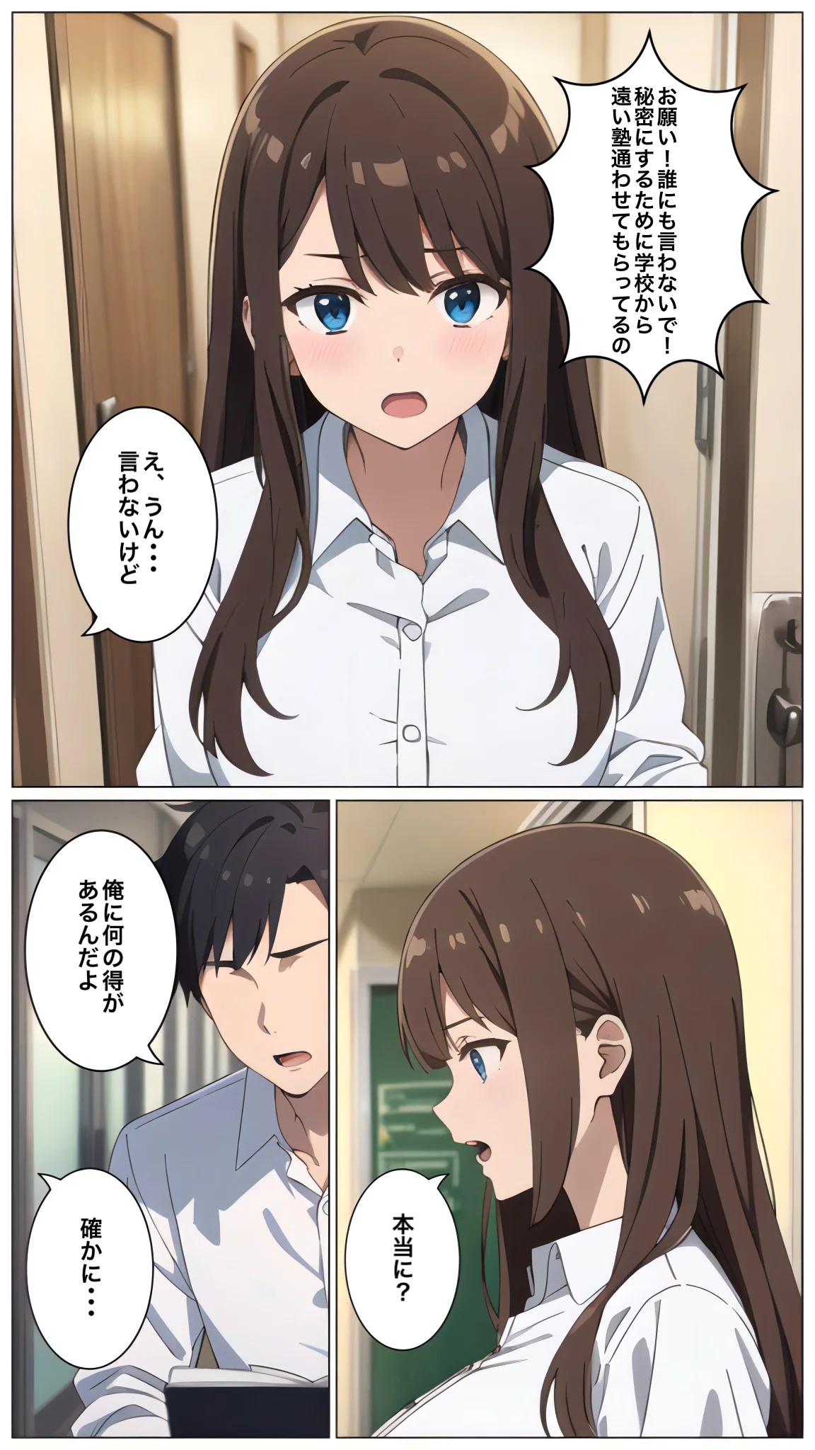 うちの学校のマドンナが塾では最下位クラスだった件 制服・処女・学園もの サンプル8ページ目（コノコモアノコモ）
